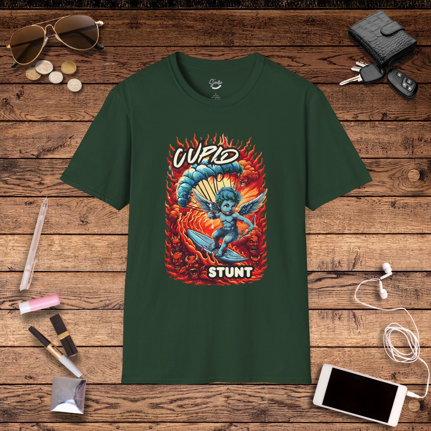 Cupid Stunt TShirt, Inappropriate Shirt, Cupid T shirt, Fun Party T-Shirt, Dirty Joke Shirt, Gift for Her, Religious Satire, Valentines Meme, Adult Humor