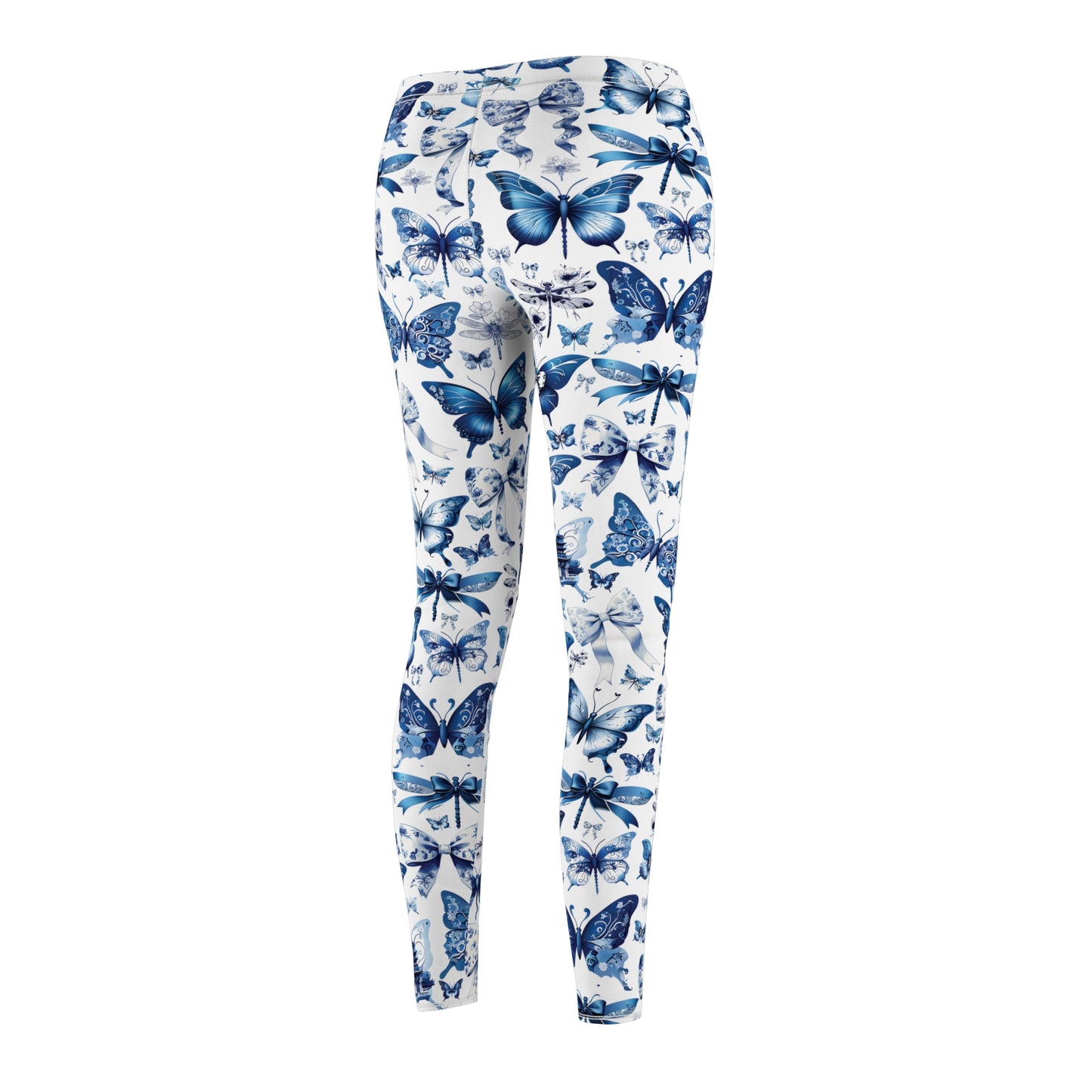Chinoiserie Leggings with Butterflies, Coquettes and Dragonflies, Workout Pants, Stretchy Pants, Yoga Clothes, Gift for Her, Exercise Attire