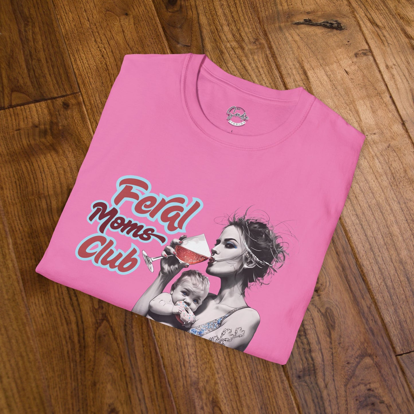 Feral Moms Club T-Shirt, Feral Mom Shirt, Mom Tshirt, Funny Mom T Shirt, Mom Shirt, Gift for Mom, Inappropriate Shirt for Her, Mom Meme Tee, Gift for Her