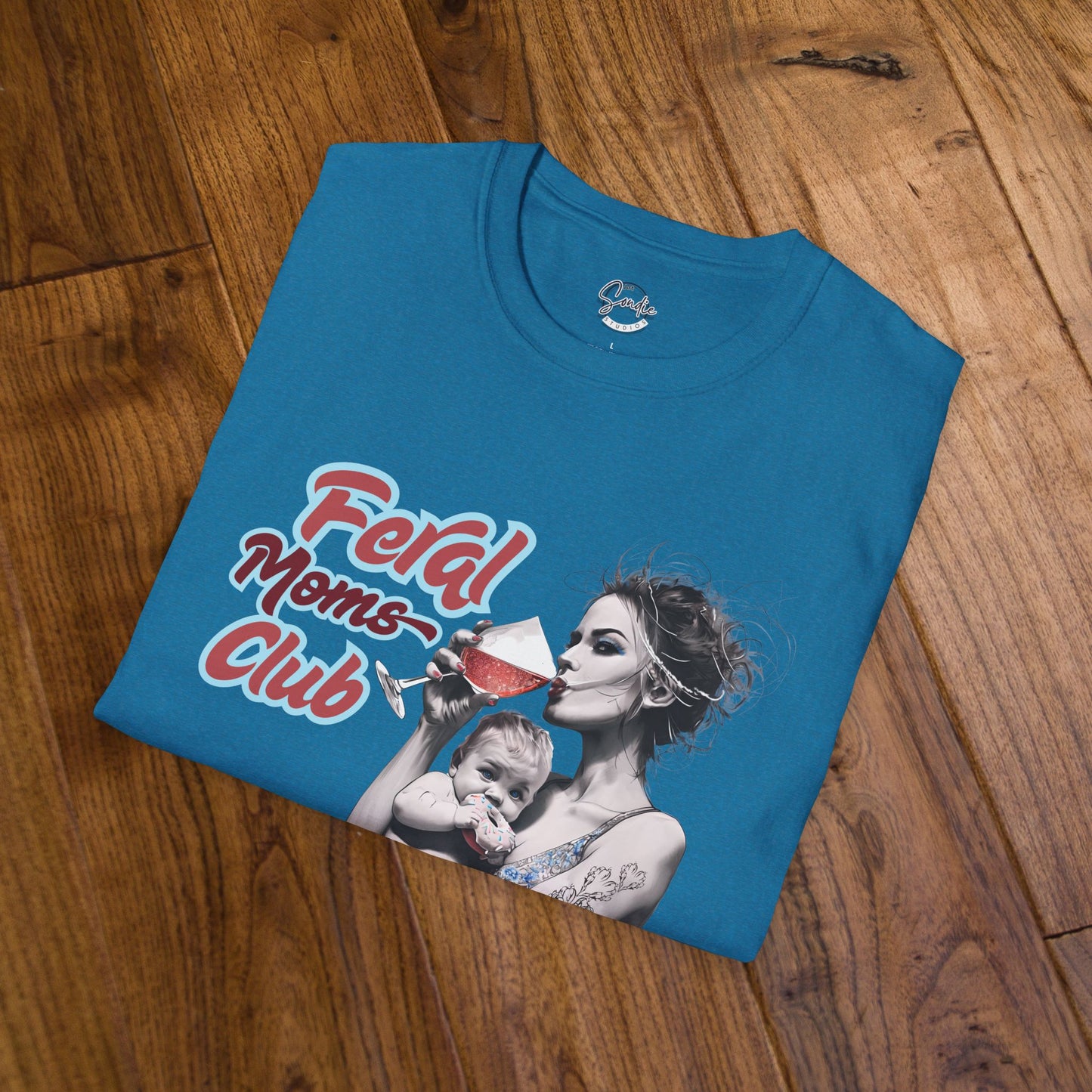 Feral Moms Club T-Shirt, Feral Mom Shirt, Mom Tshirt, Funny Mom T Shirt, Mom Shirt, Gift for Mom, Inappropriate Shirt for Her, Mom Meme Tee, Gift for Her