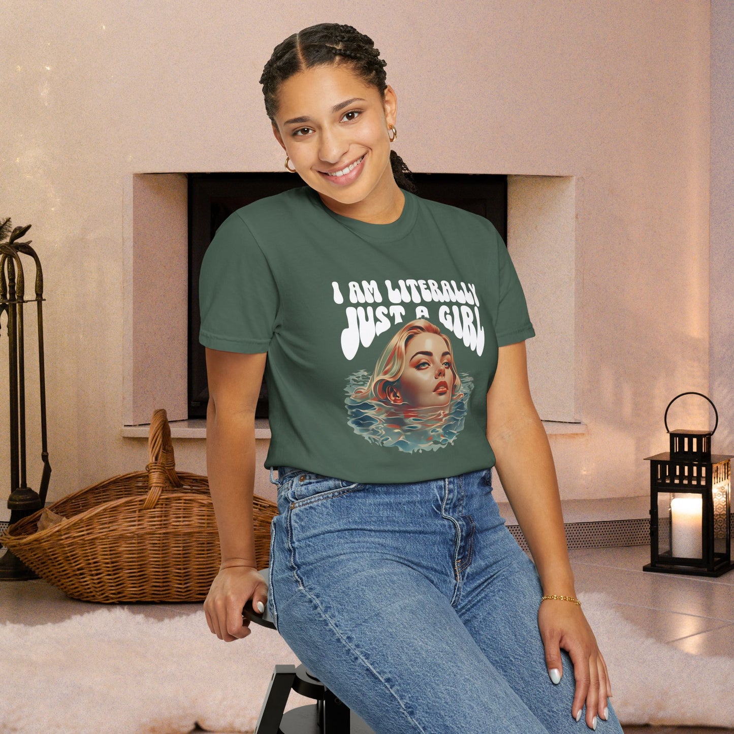 I'm Literally Just A Girl Shirt, I'm Just a Girl TShirt, Just a Girl Tee, Vintage Style T-shirt for Women, Gift for Her, Feminist Apparel
