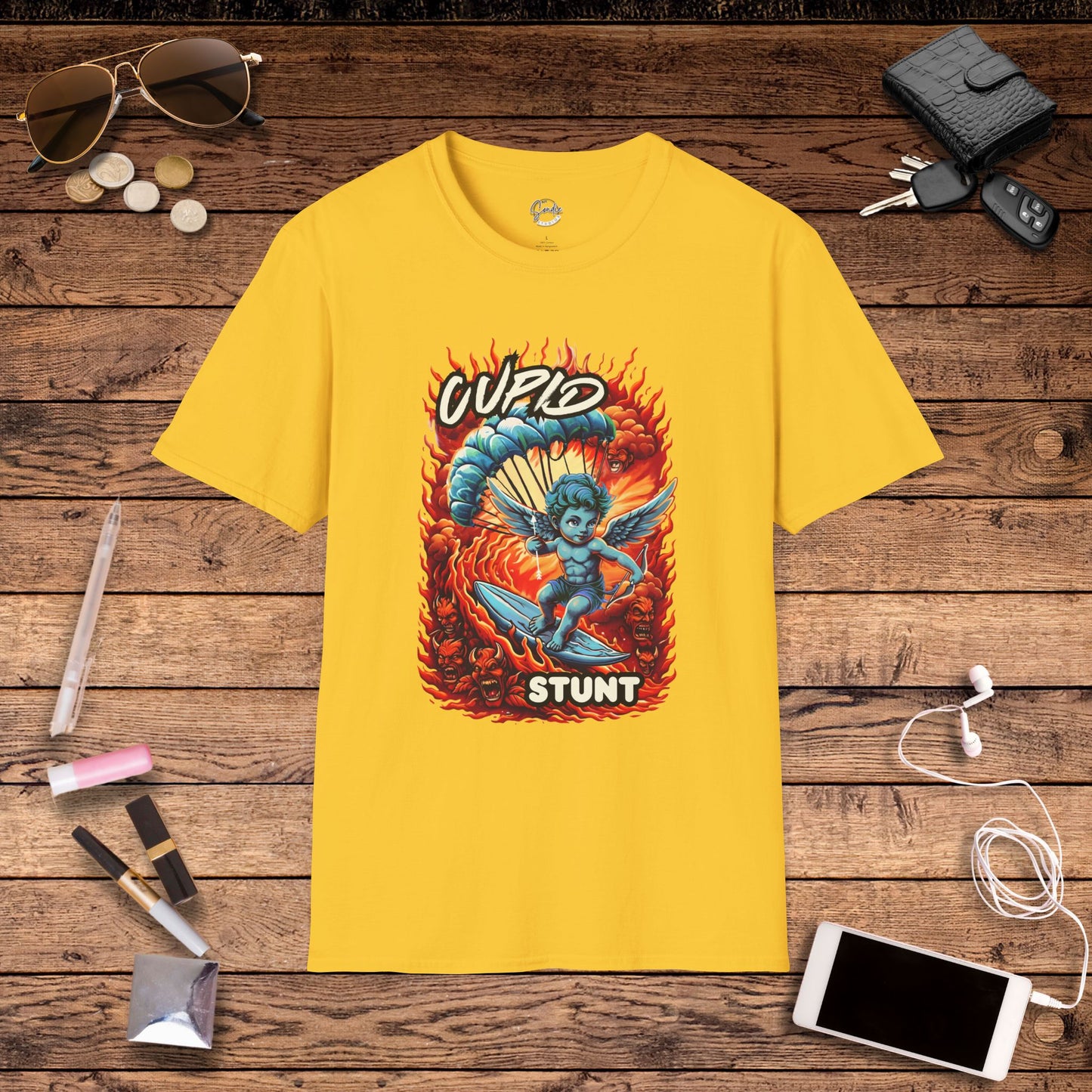 Cupid Stunt TShirt, Inappropriate Shirt, Cupid T shirt, Fun Party T-Shirt, Dirty Joke Shirt, Gift for Her, Religious Satire, Valentines Meme, Adult Humor