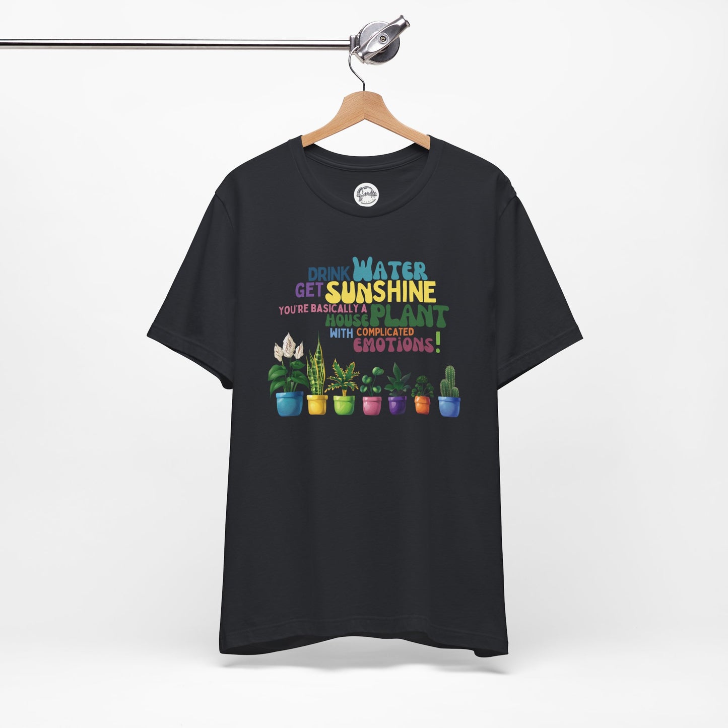 Funny Shirt for Plant Lover, Humorous Healthy Lifestyle Shirt, Drink Water Tshirt, Get Sunshine T shirt, Houseplant Tee, Emotion T-shirt