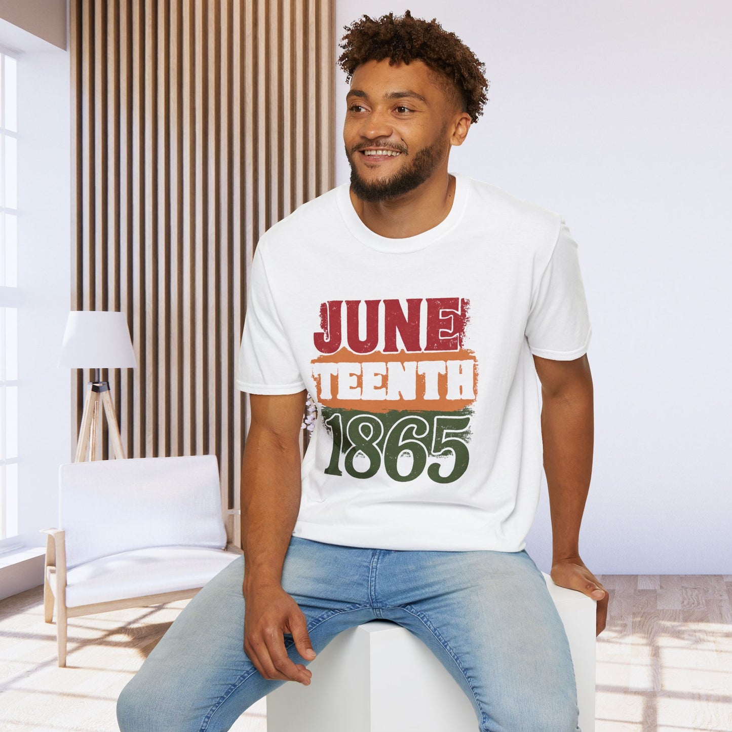 Juneteenth 1865 Shirt, Unisex Softstyle T-Shirt in Black or White, Black History T shirt, Civil Rights Tee, American History Teacher Top