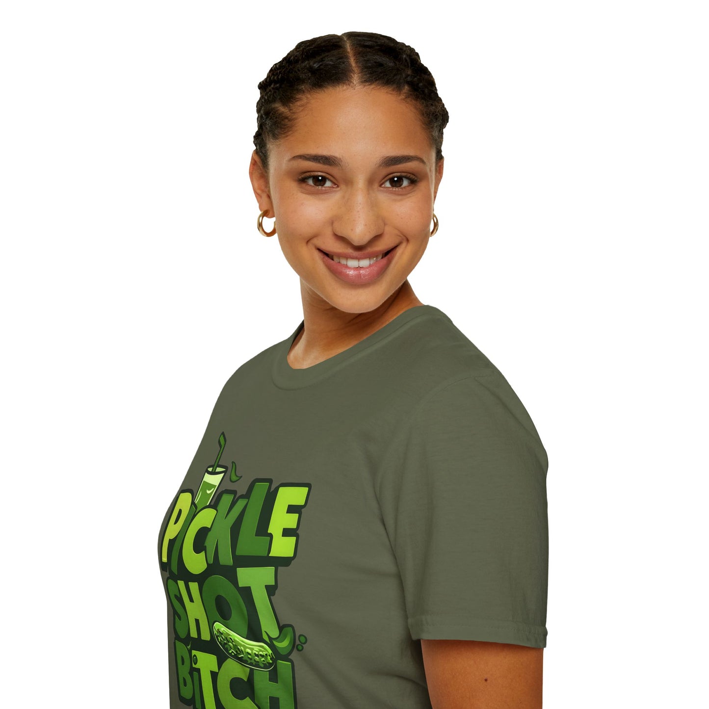 Pickle Shot Bitch T-Shirt, Pickle Shirt, Shot Tshirt, Fun Party T Shirt, Retro Bartender Shirt, Gift for Shot Lovers, Gift for Pickle Lover