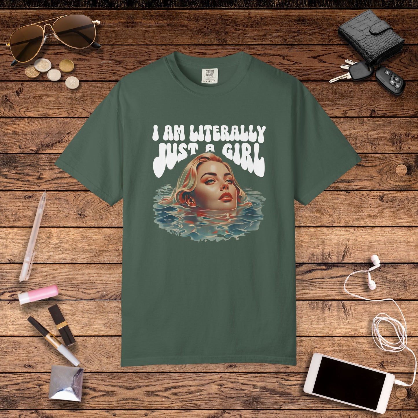 I'm Literally Just A Girl Shirt, I'm Just a Girl TShirt, Just a Girl Tee, Vintage Style T-shirt for Women, Gift for Her, Feminist Apparel