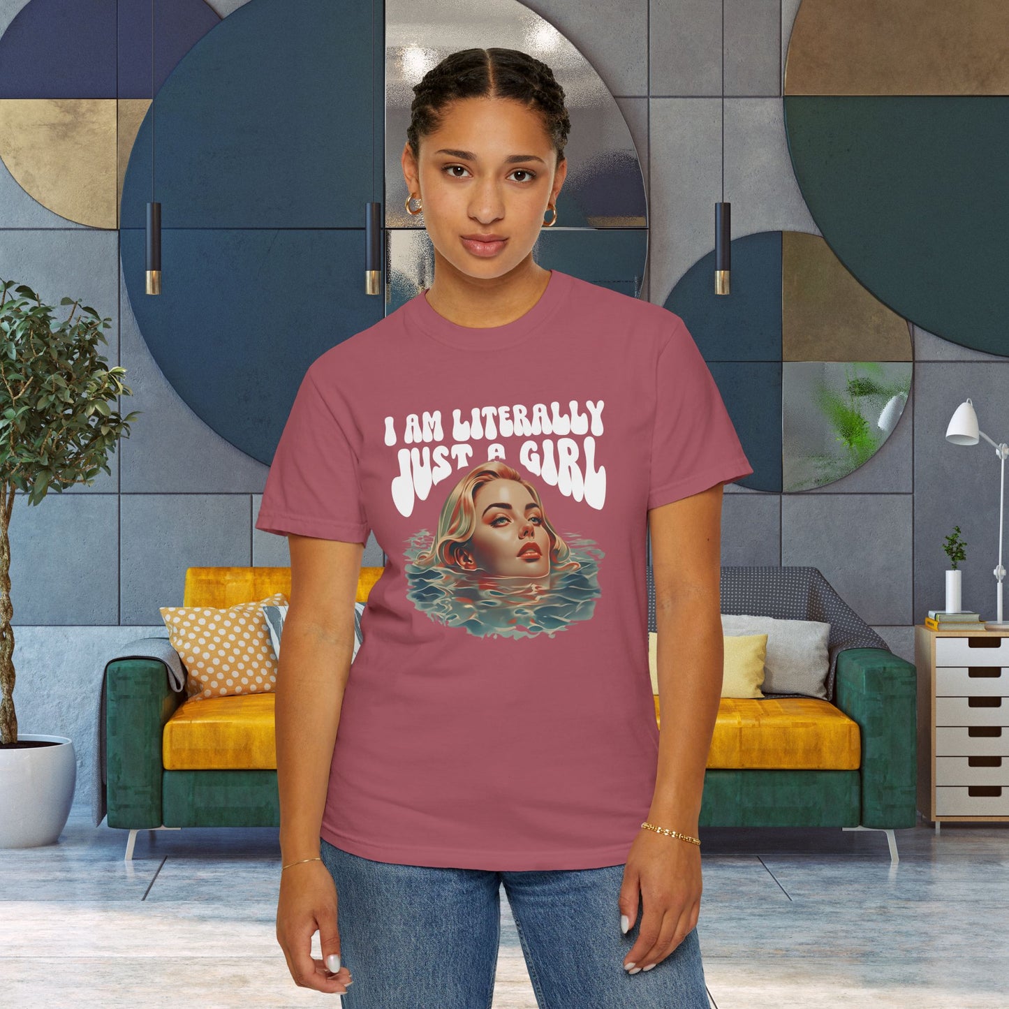I'm Literally Just A Girl Shirt, I'm Just a Girl TShirt, Just a Girl Tee, Vintage Style T-shirt for Women, Gift for Her, Feminist Apparel