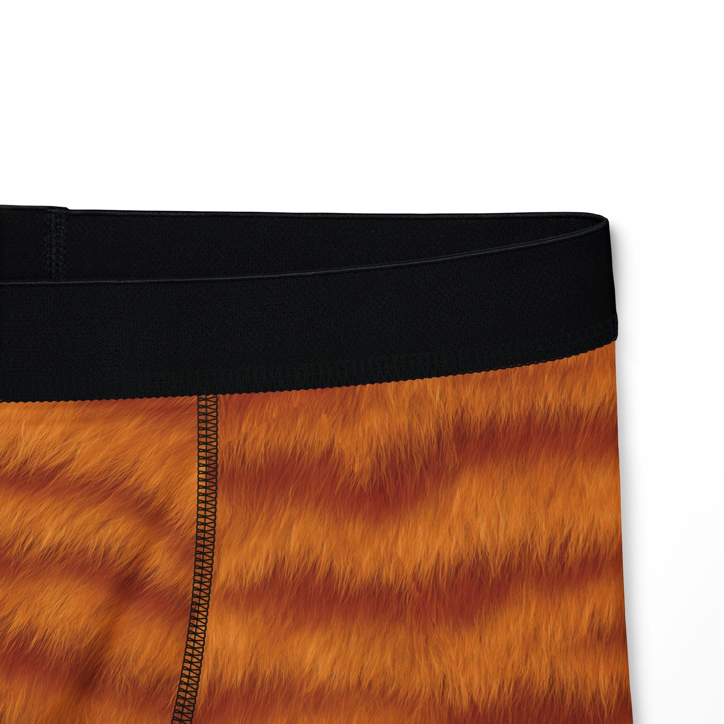 Orange Cat Fur Print Men's Boxers, Ginger Cat Boxers, Stylish Underwear, Tabby Cat Underwear, Unique Gift for Him, Cat Novelty Boxer Briefs
