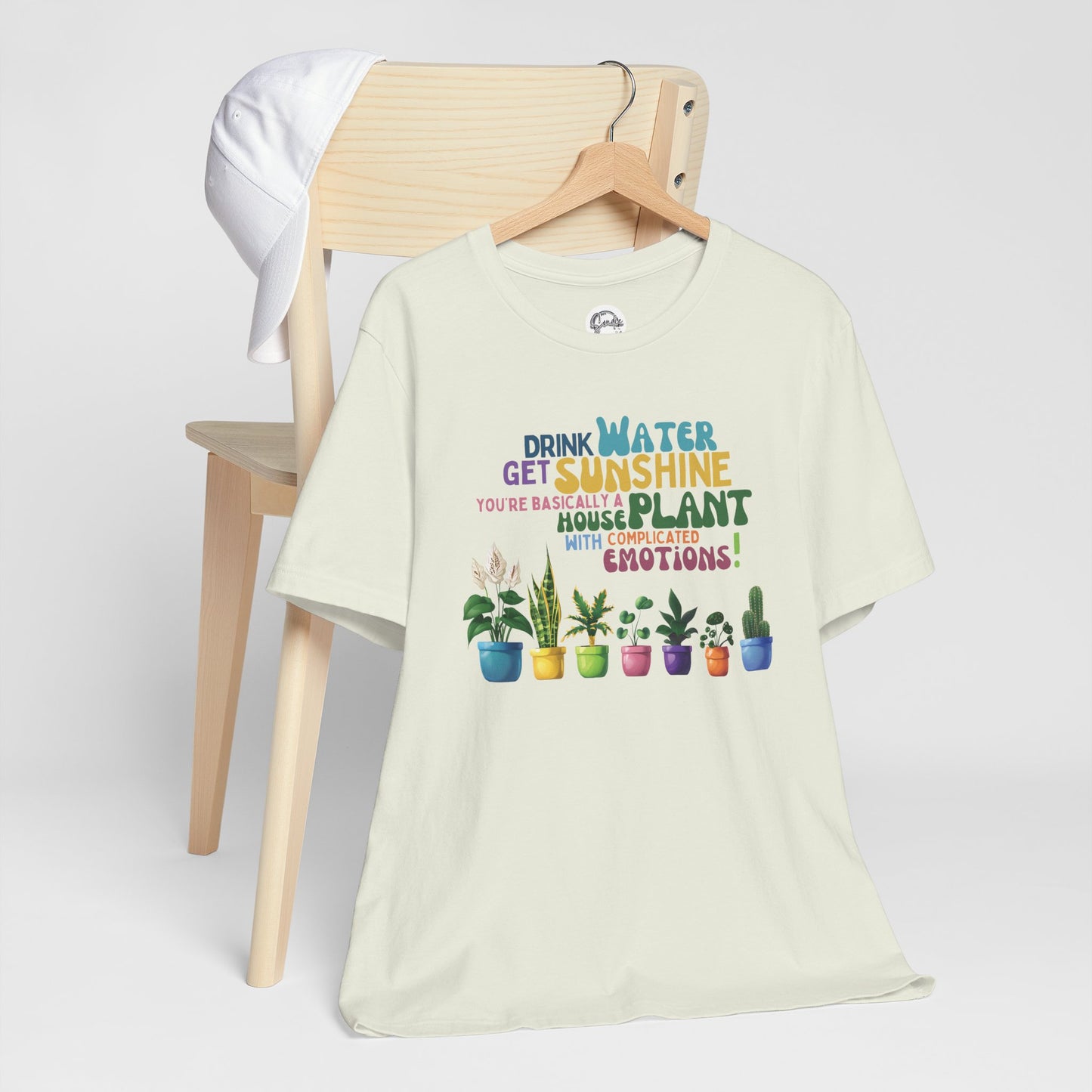 Funny Shirt for Plant Lover, Humorous Healthy Lifestyle Shirt, Drink Water Tshirt, Get Sunshine T shirt, Houseplant Tee, Emotion T-shirt