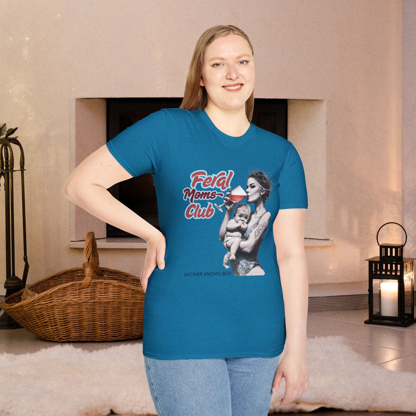 Feral Moms Club T-Shirt, Feral Mom Shirt, Mom Tshirt, Funny Mom T Shirt, Mom Shirt, Gift for Mom, Inappropriate Shirt for Her, Mom Meme Tee, Gift for Her