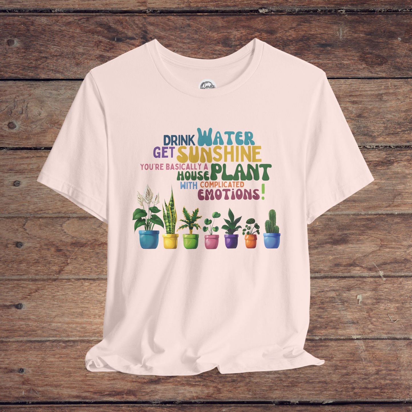 Funny Shirt for Plant Lover, Humorous Healthy Lifestyle Shirt, Drink Water Tshirt, Get Sunshine T shirt, Houseplant Tee, Emotion T-shirt