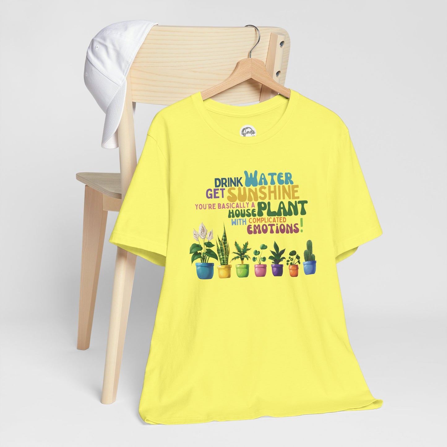 Funny Shirt for Plant Lover, Humorous Healthy Lifestyle Shirt, Drink Water Tshirt, Get Sunshine T shirt, Houseplant Tee, Emotion T-shirt