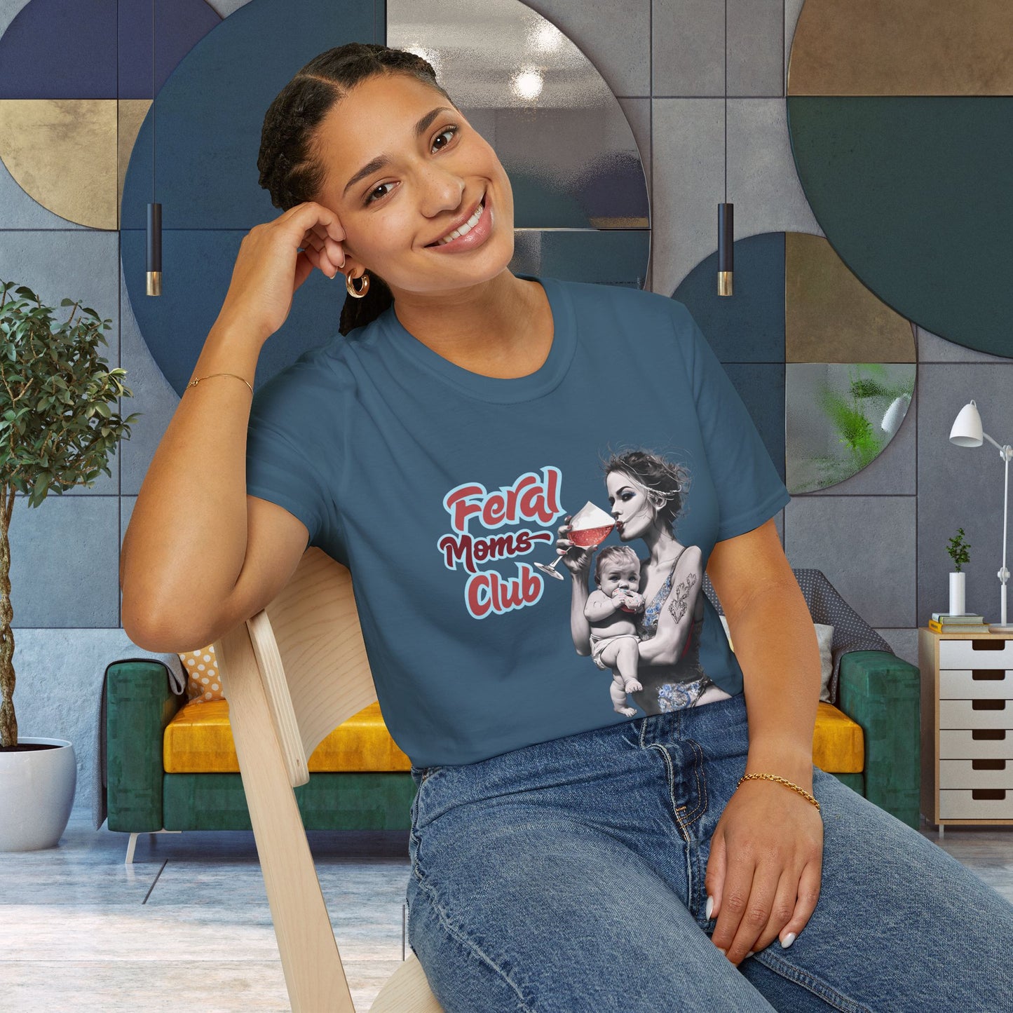Feral Moms Club T-Shirt, Feral Mom Shirt, Mom Tshirt, Funny Mom T Shirt, Mom Shirt, Gift for Mom, Inappropriate Shirt for Her, Mom Meme Tee, Gift for Her