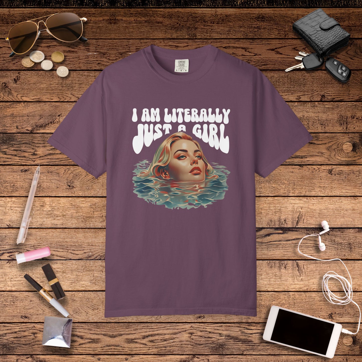 I'm Literally Just A Girl Shirt, I'm Just a Girl TShirt, Just a Girl Tee, Vintage Style T-shirt for Women, Gift for Her, Feminist Apparel