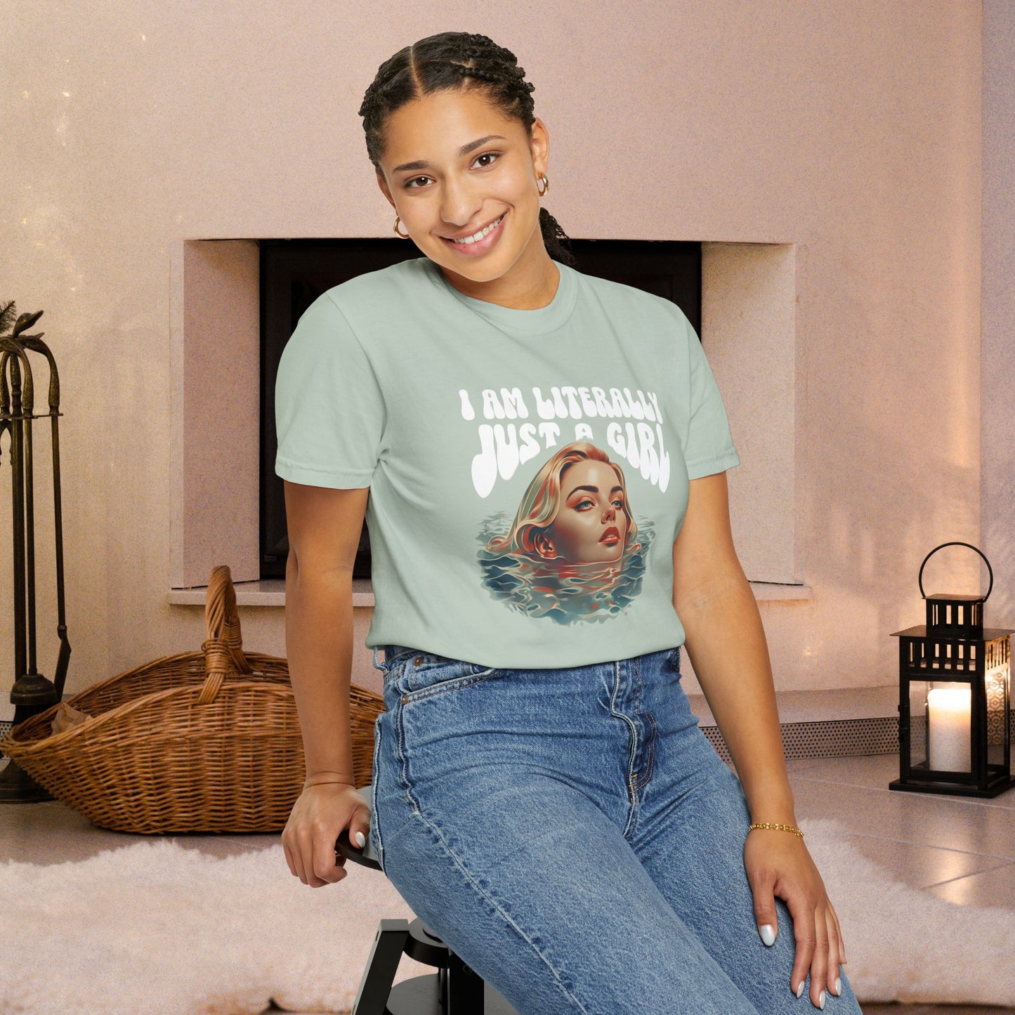 I'm Literally Just A Girl Shirt, I'm Just a Girl TShirt, Just a Girl Tee, Vintage Style T-shirt for Women, Gift for Her, Feminist Apparel