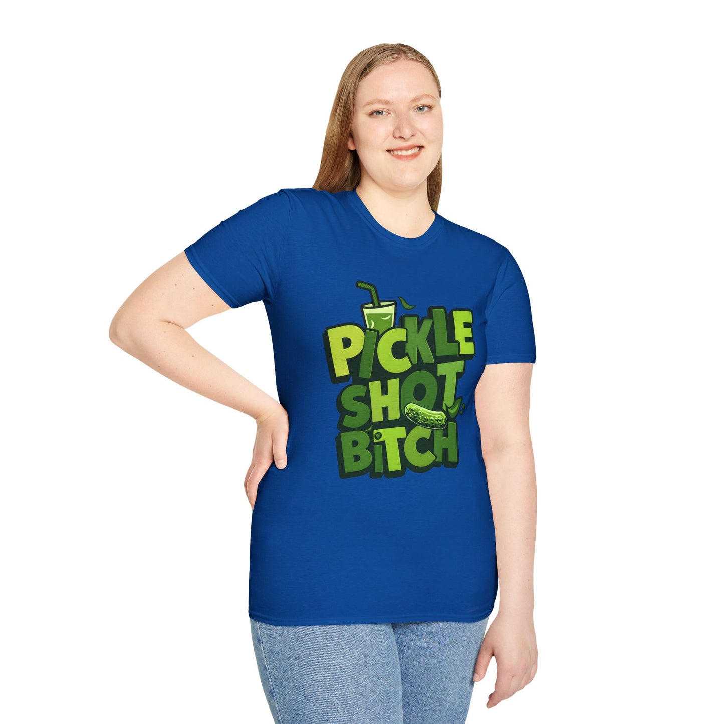 Pickle Shot Bitch T-Shirt, Pickle Shirt, Shot Tshirt, Fun Party T Shirt, Retro Bartender Shirt, Gift for Shot Lovers, Gift for Pickle Lover