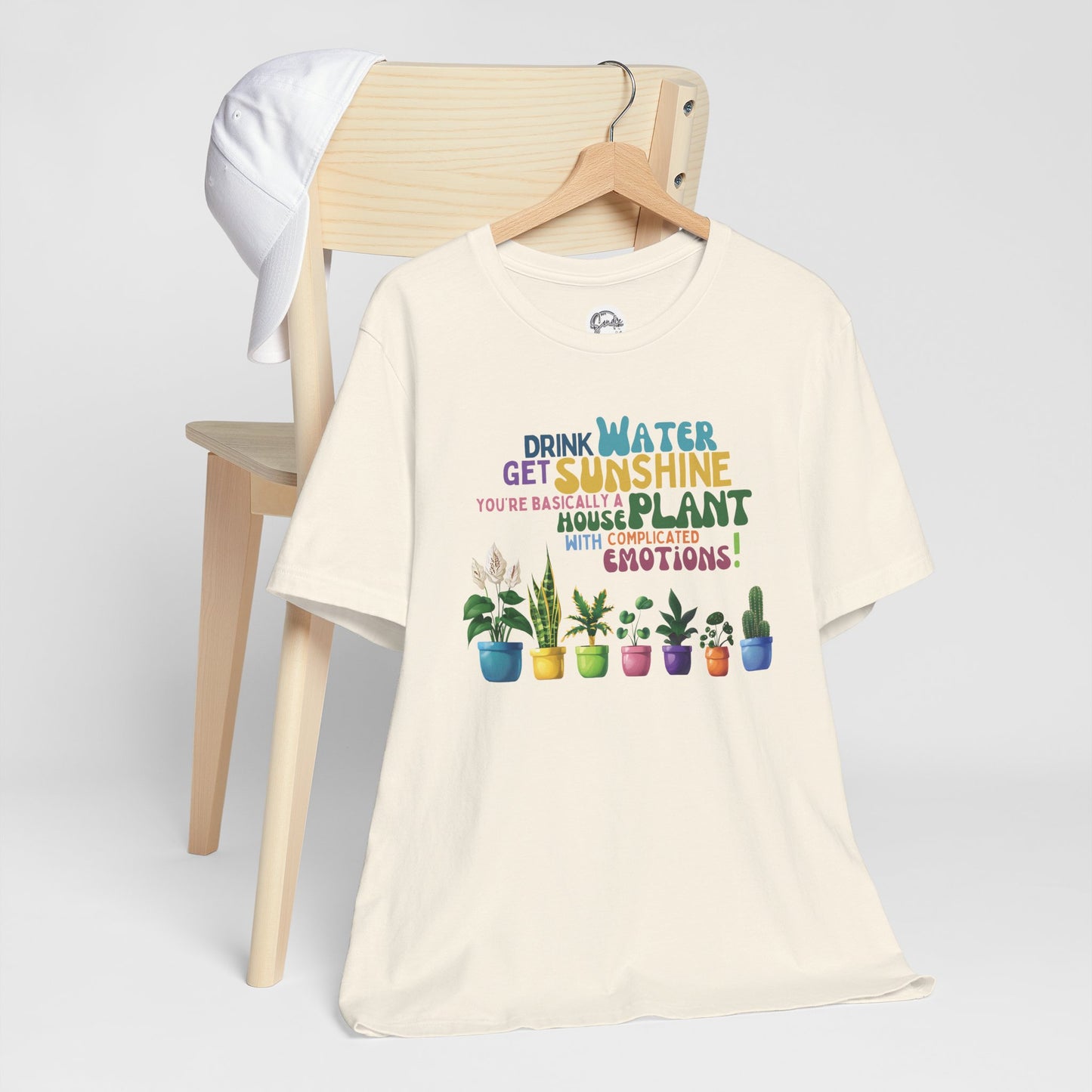 Funny Shirt for Plant Lover, Humorous Healthy Lifestyle Shirt, Drink Water Tshirt, Get Sunshine T shirt, Houseplant Tee, Emotion T-shirt