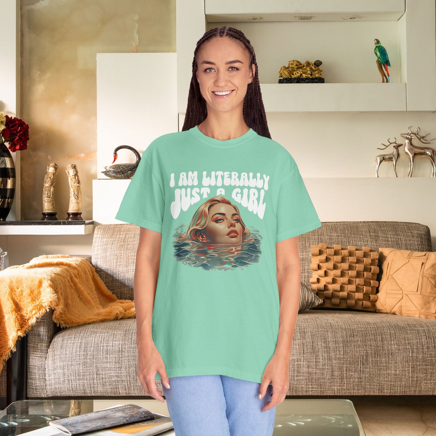 I'm Literally Just A Girl Shirt, I'm Just a Girl TShirt, Just a Girl Tee, Vintage Style T-shirt for Women, Gift for Her, Feminist Apparel