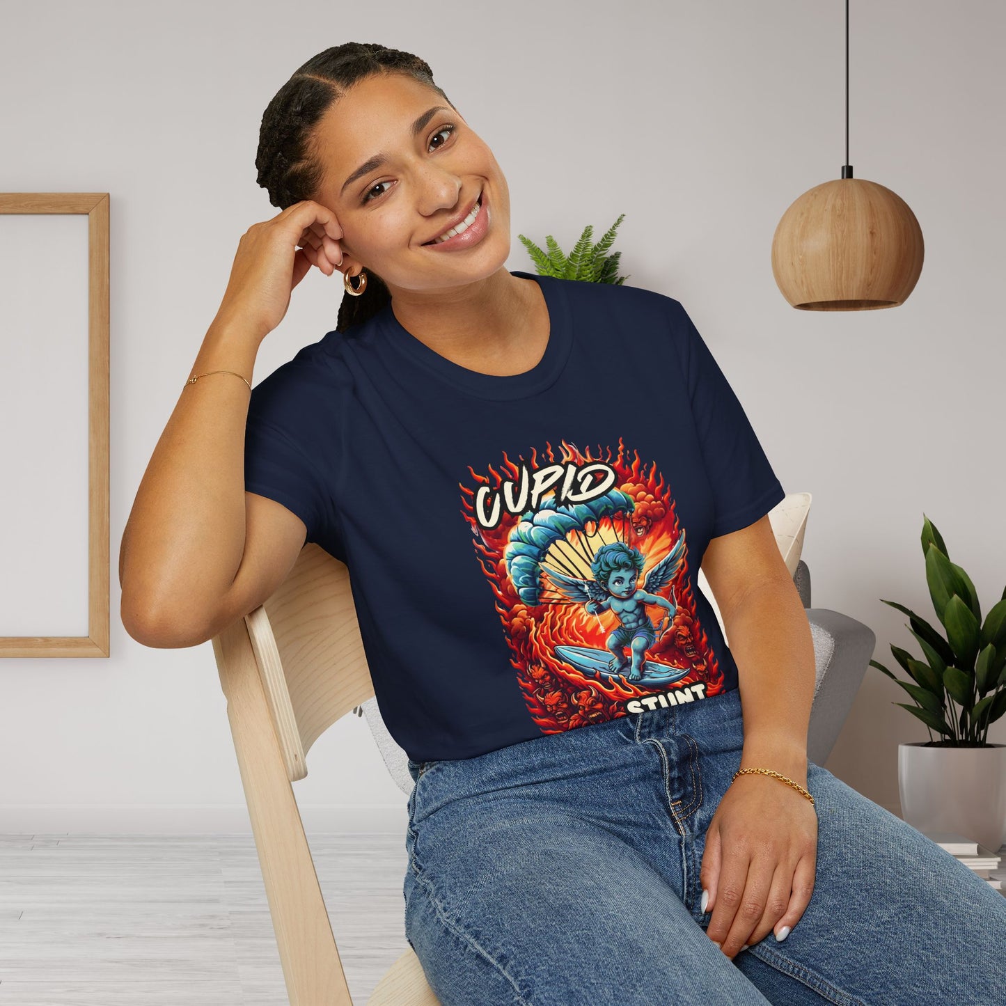 Cupid Stunt TShirt, Inappropriate Shirt, Cupid T shirt, Fun Party T-Shirt, Dirty Joke Shirt, Gift for Her, Religious Satire, Valentines Meme, Adult Humor