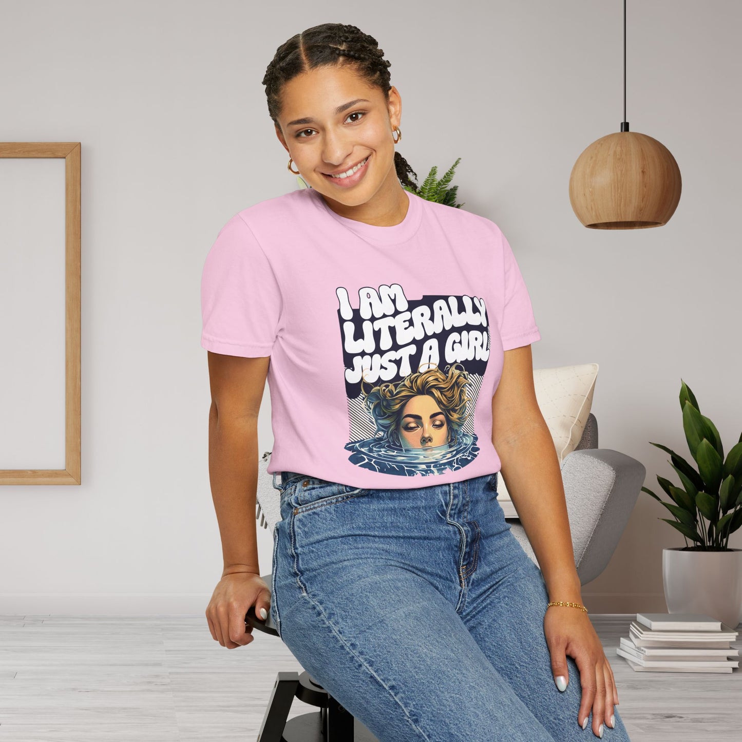 I Am Literally Just A Girl Shirt, I'm Literally Just a Girl TShirt, Just a Girl Tee, Vintage Style T-shirt for Women, Gift for Her, Feminist Apparel
