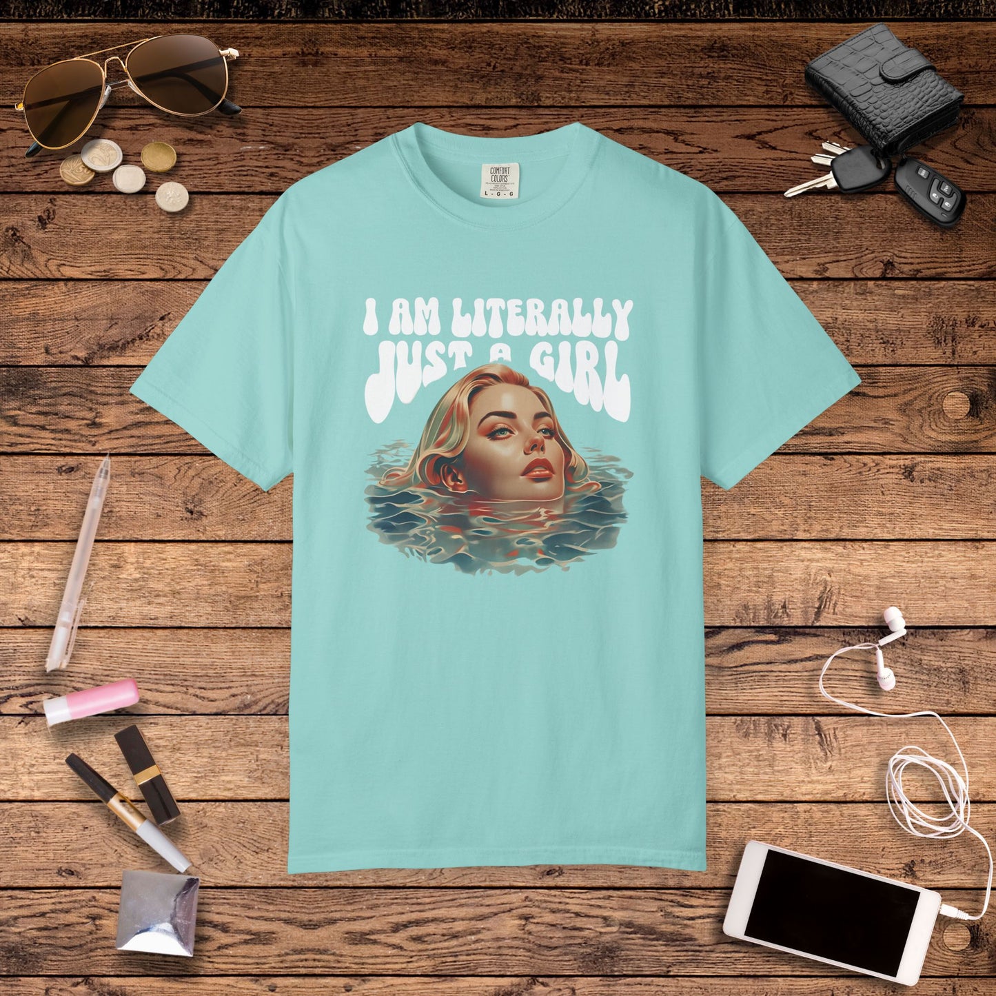 I'm Literally Just A Girl Shirt, I'm Just a Girl TShirt, Just a Girl Tee, Vintage Style T-shirt for Women, Gift for Her, Feminist Apparel