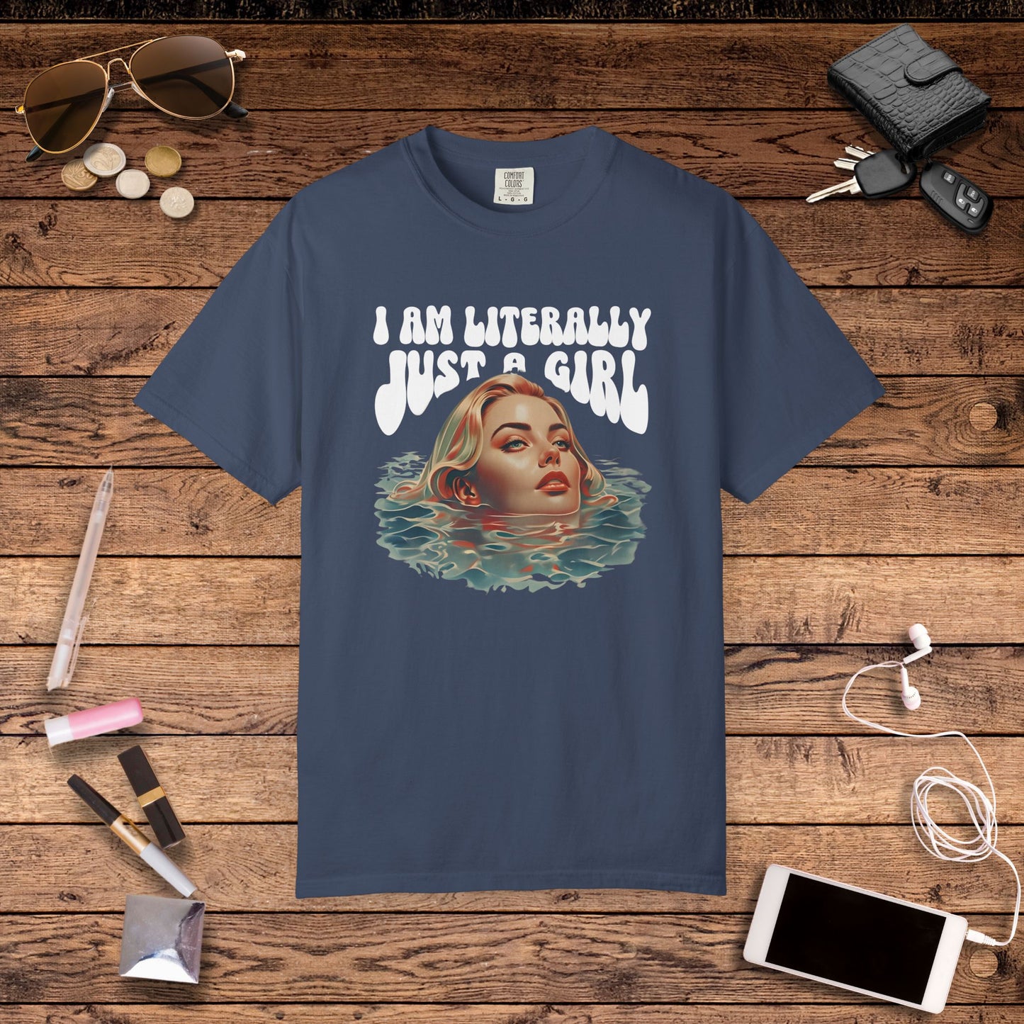 I'm Literally Just A Girl Shirt, I'm Just a Girl TShirt, Just a Girl Tee, Vintage Style T-shirt for Women, Gift for Her, Feminist Apparel