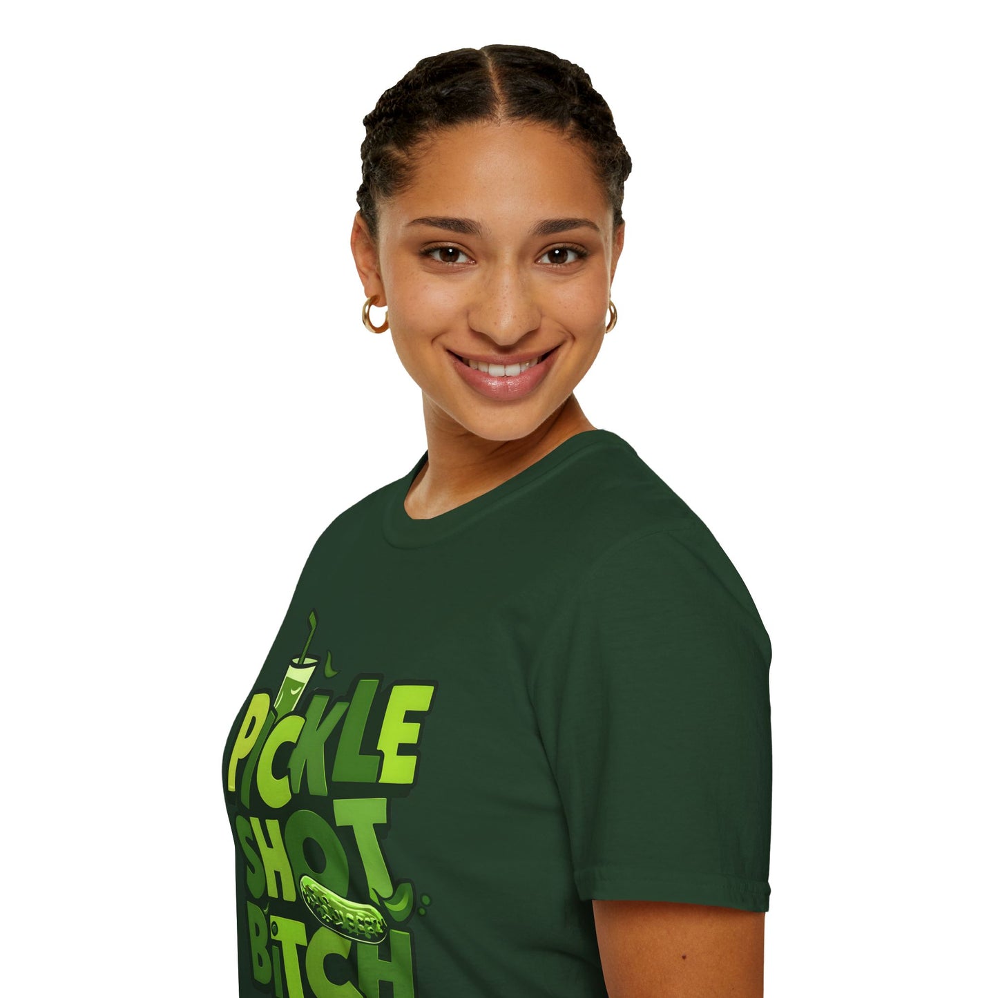 Pickle Shot Bitch T-Shirt, Pickle Shirt, Shot Tshirt, Fun Party T Shirt, Retro Bartender Shirt, Gift for Shot Lovers, Gift for Pickle Lover