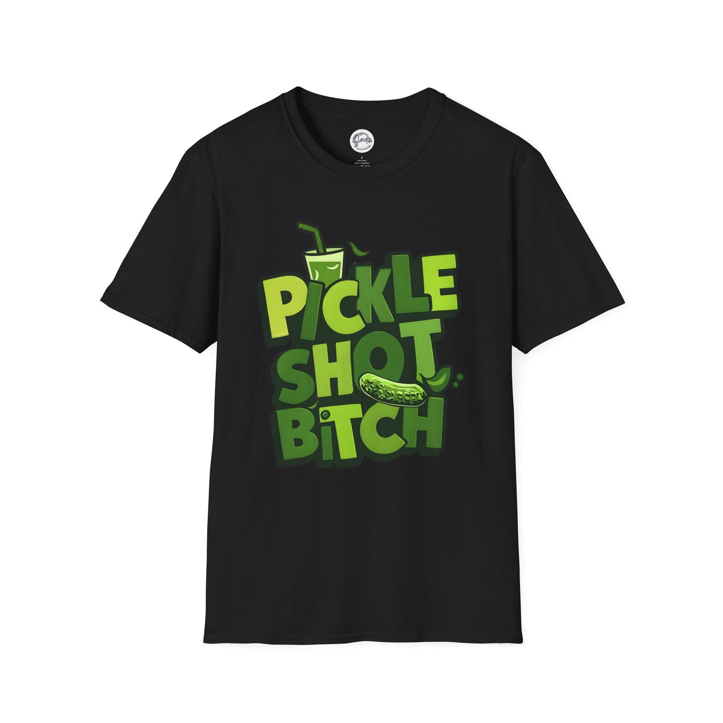 Pickle Shot Bitch T-Shirt, Pickle Shirt, Shot Tshirt, Fun Party T Shirt, Retro Bartender Shirt, Gift for Shot Lovers, Gift for Pickle Lover