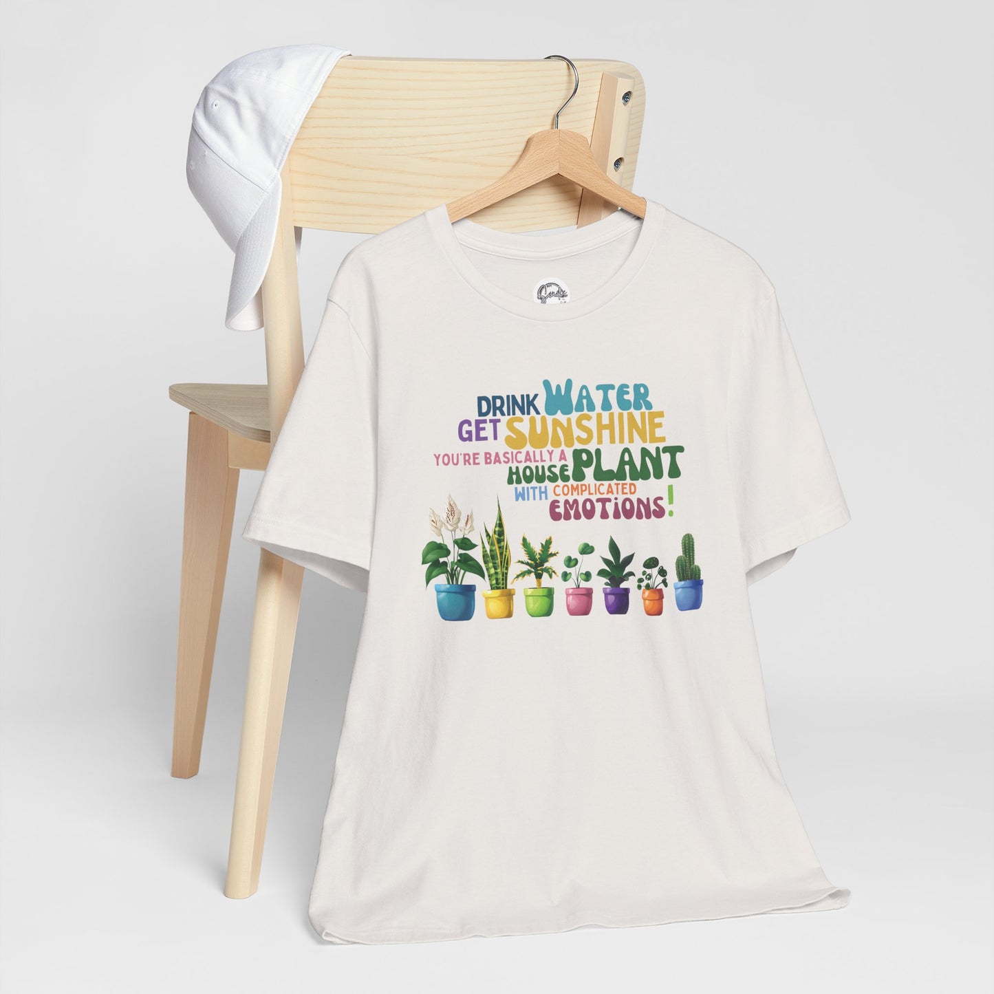 Funny Shirt for Plant Lover, Humorous Healthy Lifestyle Shirt, Drink Water Tshirt, Get Sunshine T shirt, Houseplant Tee, Emotion T-shirt