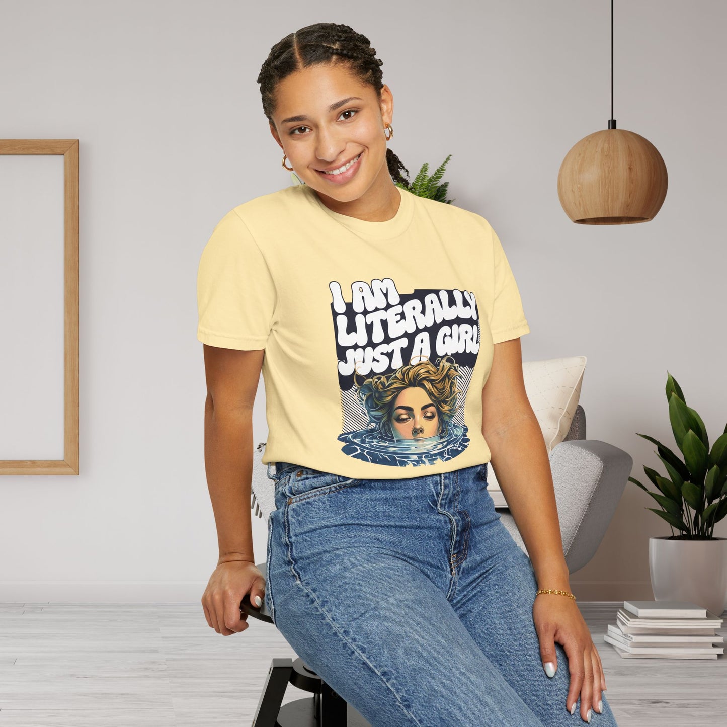 I Am Literally Just A Girl Shirt, I'm Literally Just a Girl TShirt, Just a Girl Tee, Vintage Style T-shirt for Women, Gift for Her, Feminist Apparel