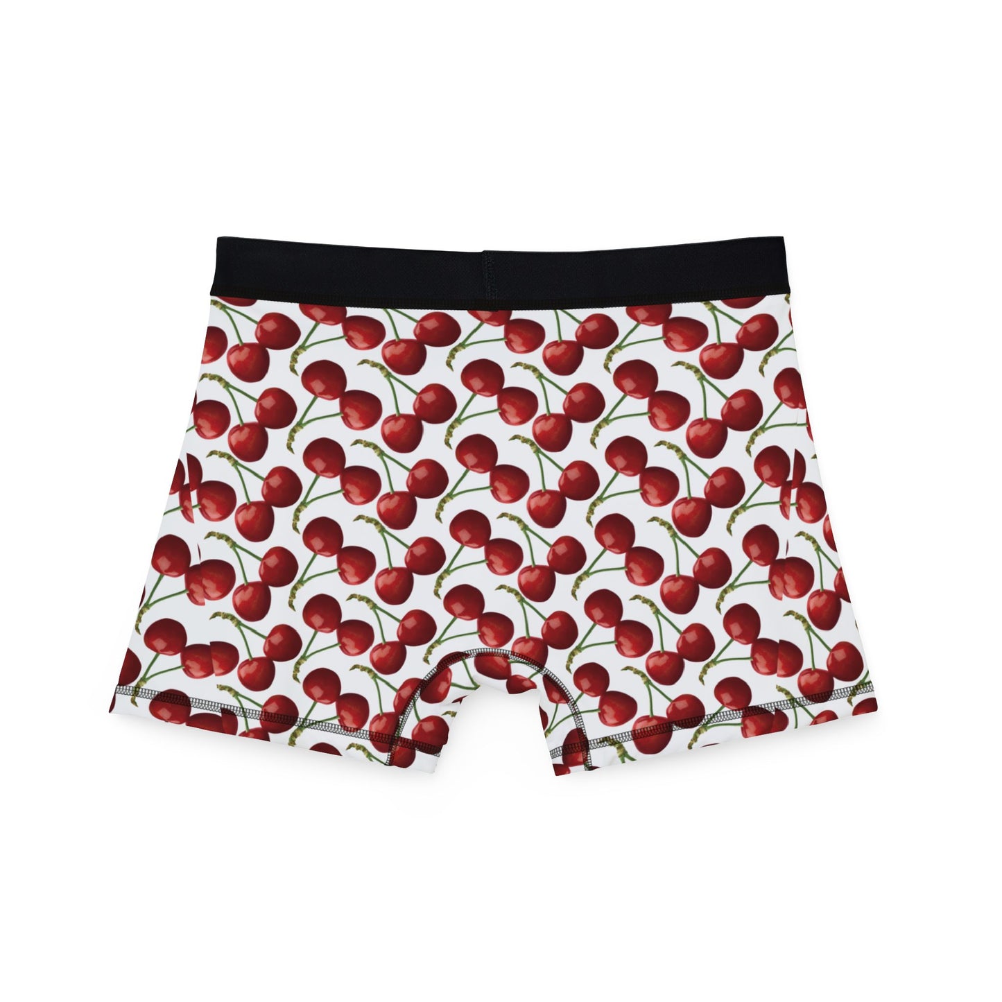 Cherry Boxer Briefs, Boxer Brief with Cherry Pattern, Men's Underwear with Cherries, Fruit Patterned Sleepwear, Boy Short, Fun Gift for Him