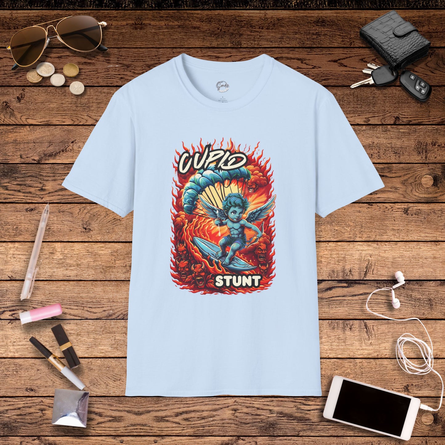 Cupid Stunt TShirt, Inappropriate Shirt, Cupid T shirt, Fun Party T-Shirt, Dirty Joke Shirt, Gift for Her, Religious Satire, Valentines Meme, Adult Humor