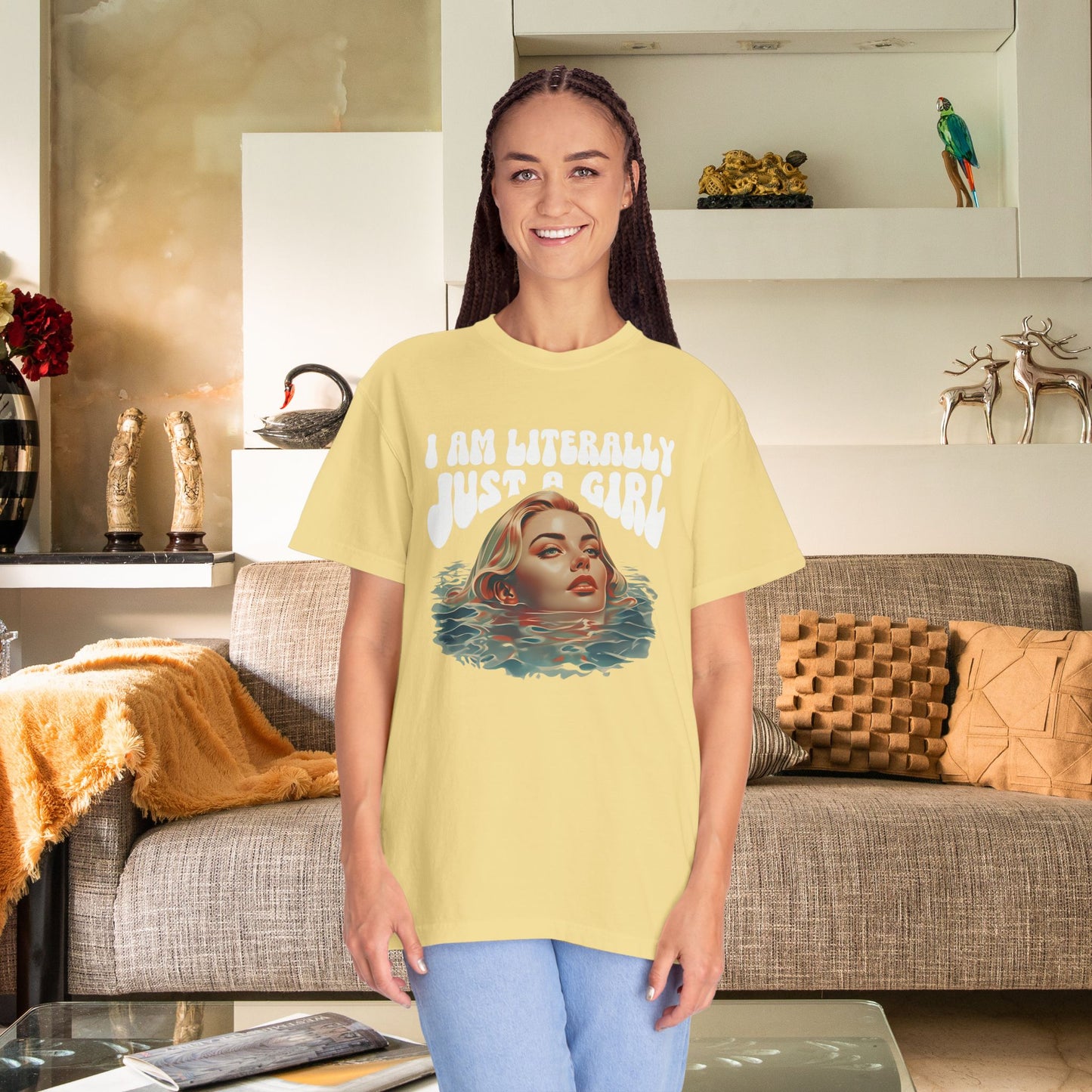 I'm Literally Just A Girl Shirt, I'm Just a Girl TShirt, Just a Girl Tee, Vintage Style T-shirt for Women, Gift for Her, Feminist Apparel