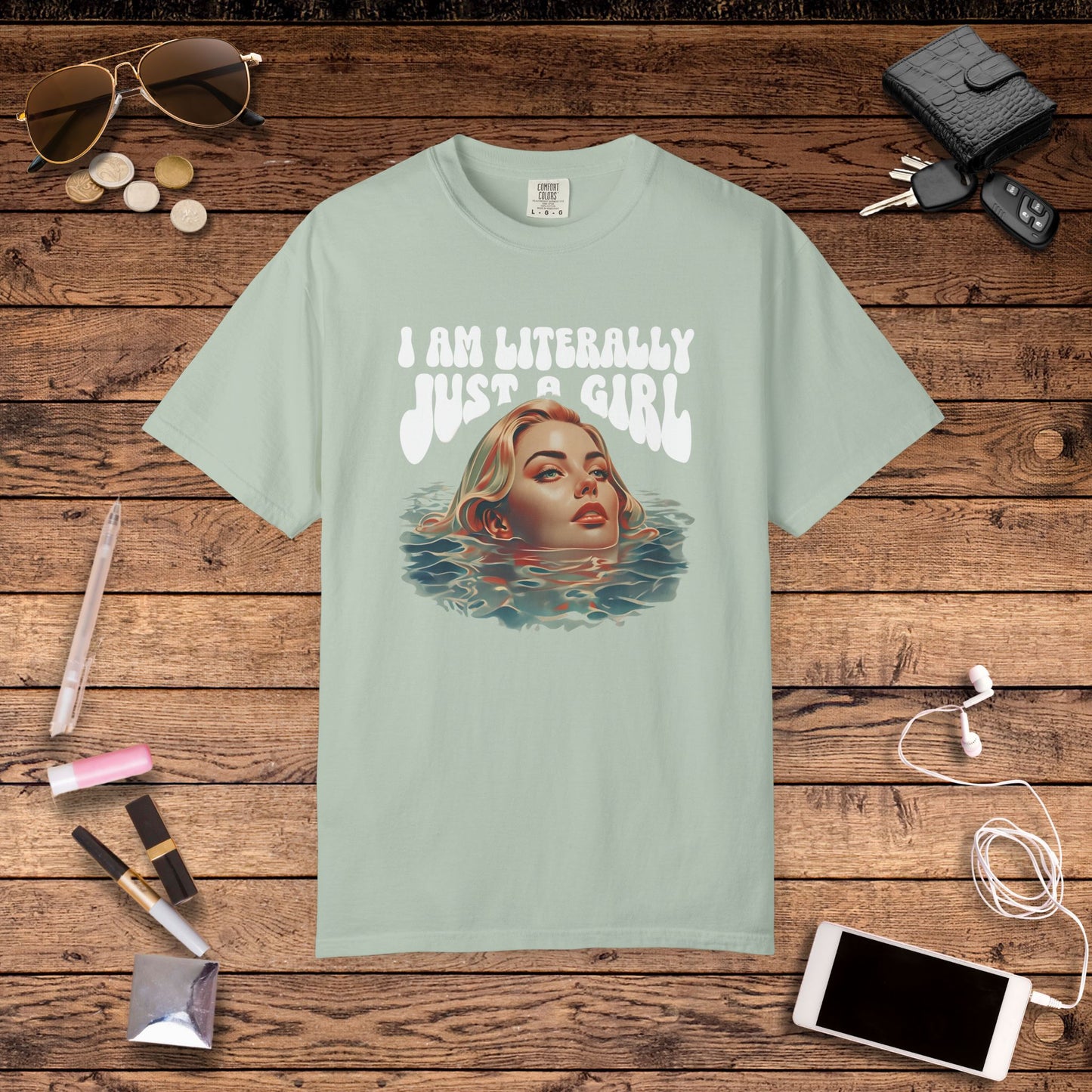 I'm Literally Just A Girl Shirt, I'm Just a Girl TShirt, Just a Girl Tee, Vintage Style T-shirt for Women, Gift for Her, Feminist Apparel