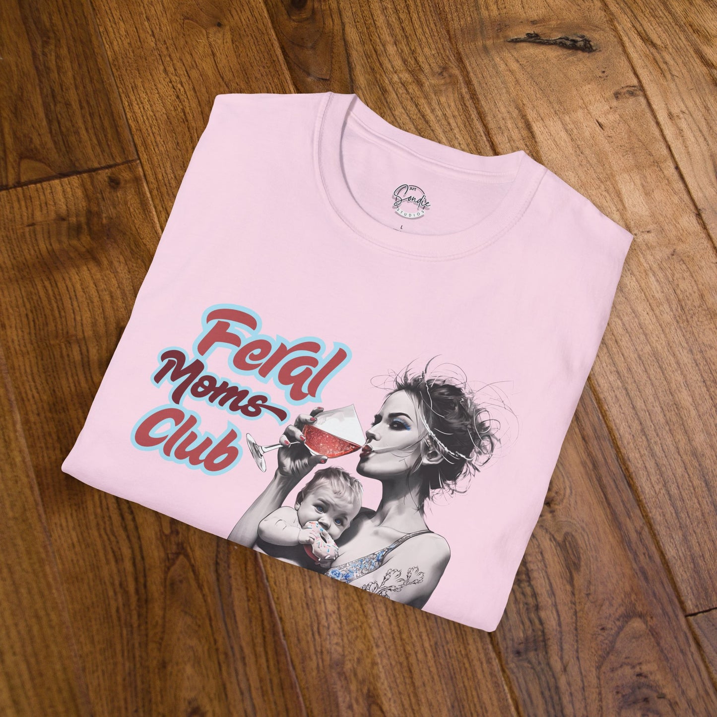 Feral Moms Club T-Shirt, Feral Mom Shirt, Mom Tshirt, Funny Mom T Shirt, Mom Shirt, Gift for Mom, Inappropriate Shirt for Her, Mom Meme Tee, Gift for Her
