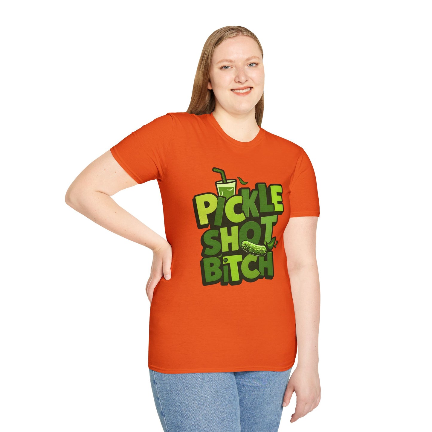 Pickle Shot Bitch T-Shirt, Pickle Shirt, Shot Tshirt, Fun Party T Shirt, Retro Bartender Shirt, Gift for Shot Lovers, Gift for Pickle Lover