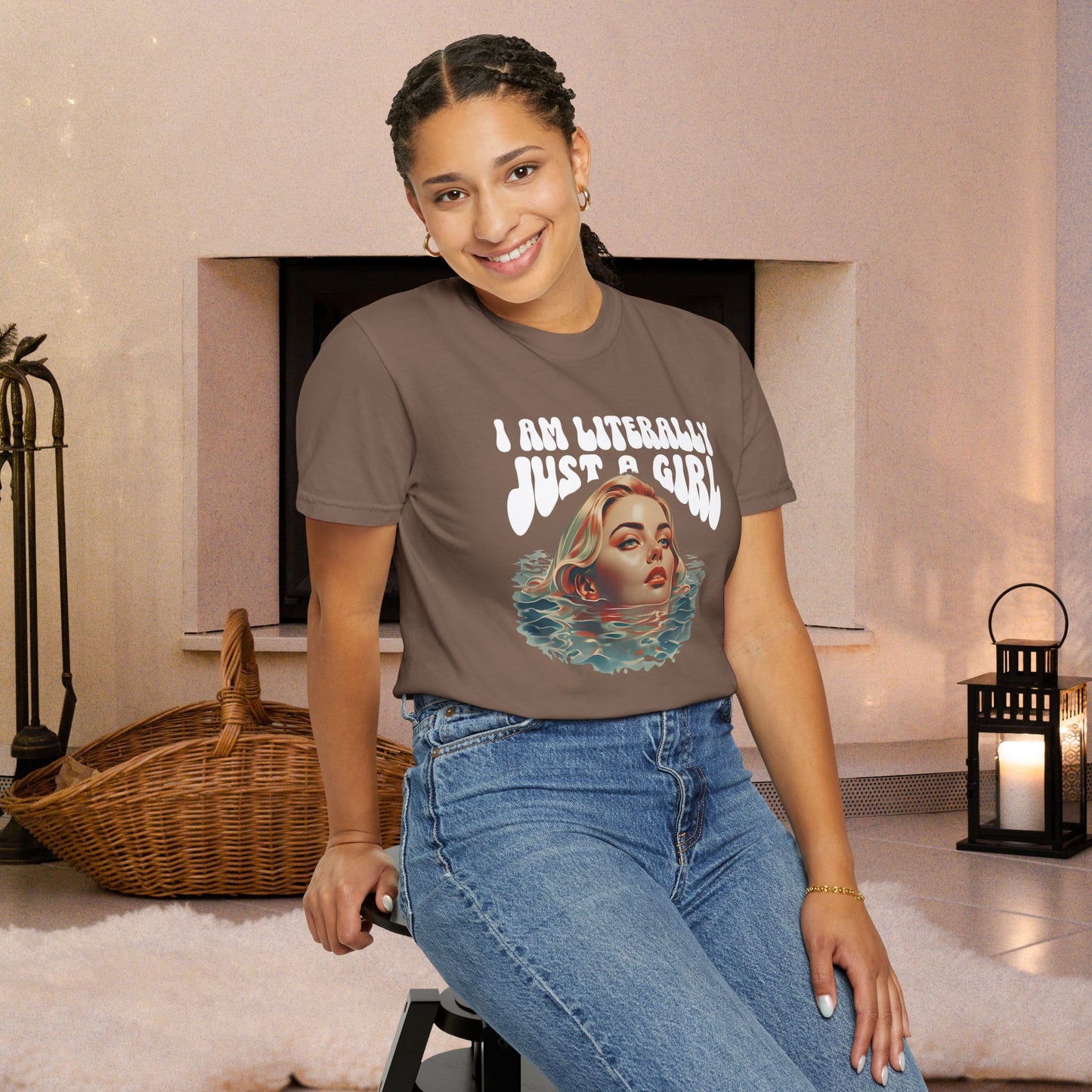 I'm Literally Just A Girl Shirt, I'm Just a Girl TShirt, Just a Girl Tee, Vintage Style T-shirt for Women, Gift for Her, Feminist Apparel