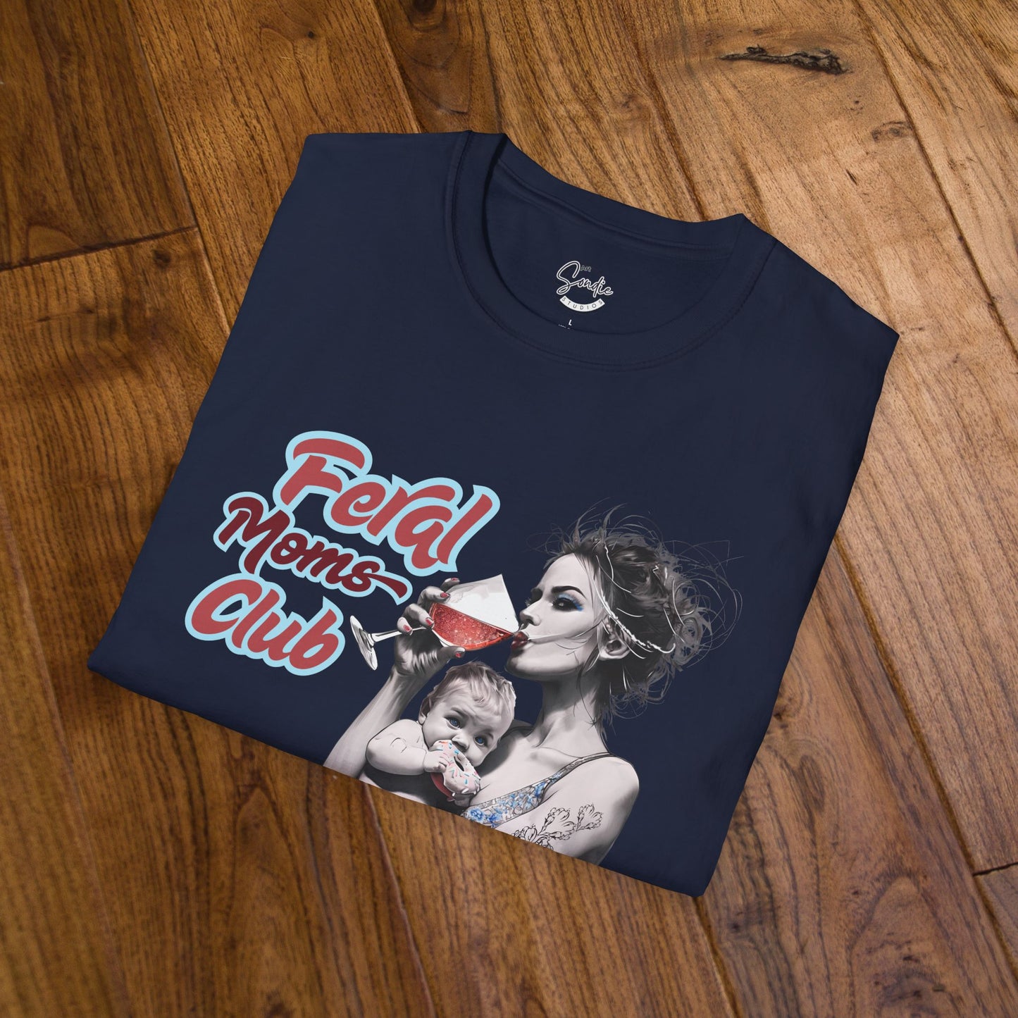 Feral Moms Club T-Shirt, Feral Mom Shirt, Mom Tshirt, Funny Mom T Shirt, Mom Shirt, Gift for Mom, Inappropriate Shirt for Her, Mom Meme Tee, Gift for Her