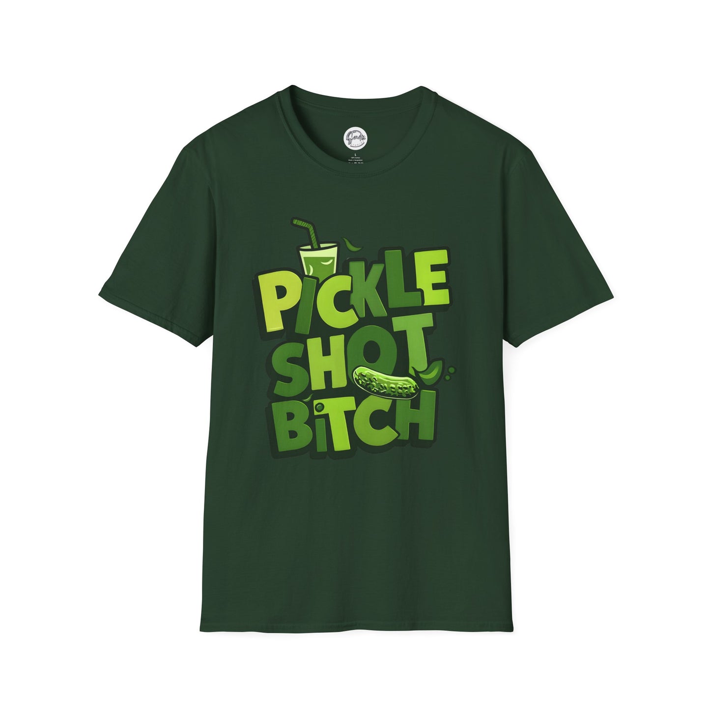 Pickle Shot Bitch T-Shirt, Pickle Shirt, Shot Tshirt, Fun Party T Shirt, Retro Bartender Shirt, Gift for Shot Lovers, Gift for Pickle Lover