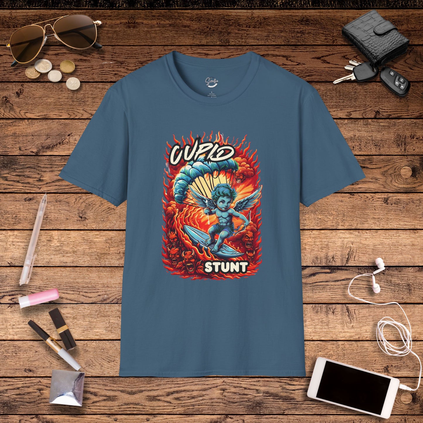 Cupid Stunt TShirt, Inappropriate Shirt, Cupid T shirt, Fun Party T-Shirt, Dirty Joke Shirt, Gift for Her, Religious Satire, Valentines Meme, Adult Humor