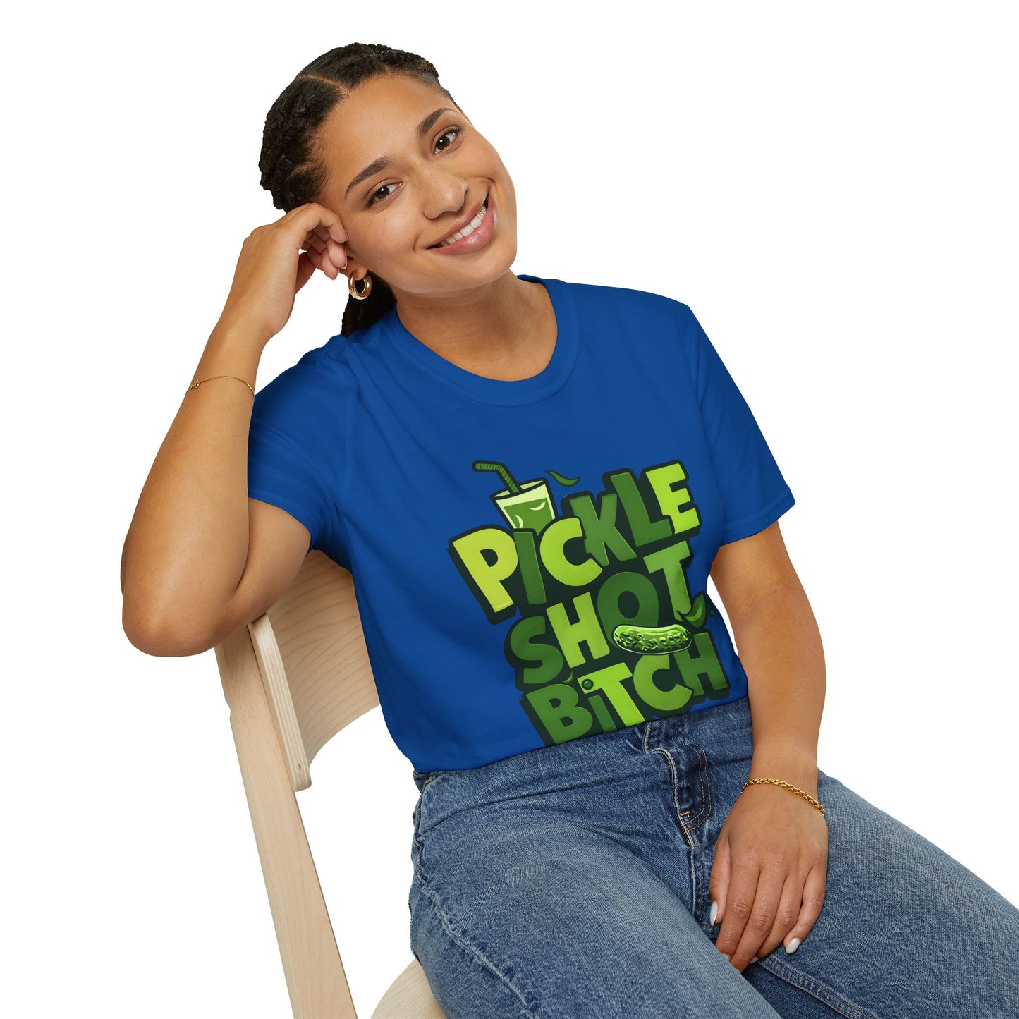 Pickle Shot Bitch T-Shirt, Pickle Shirt, Shot Tshirt, Fun Party T Shirt, Retro Bartender Shirt, Gift for Shot Lovers, Gift for Pickle Lover