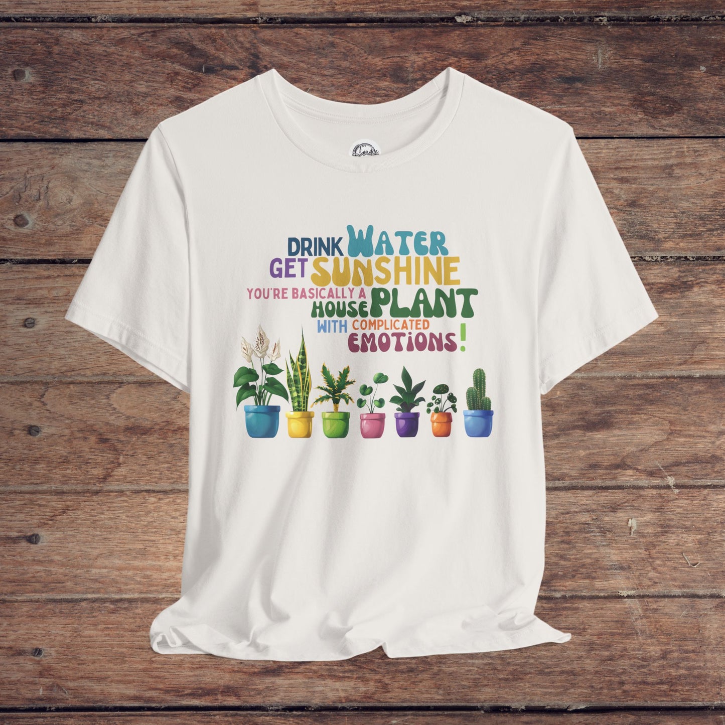 Funny Shirt for Plant Lover, Humorous Healthy Lifestyle Shirt, Drink Water Tshirt, Get Sunshine T shirt, Houseplant Tee, Emotion T-shirt