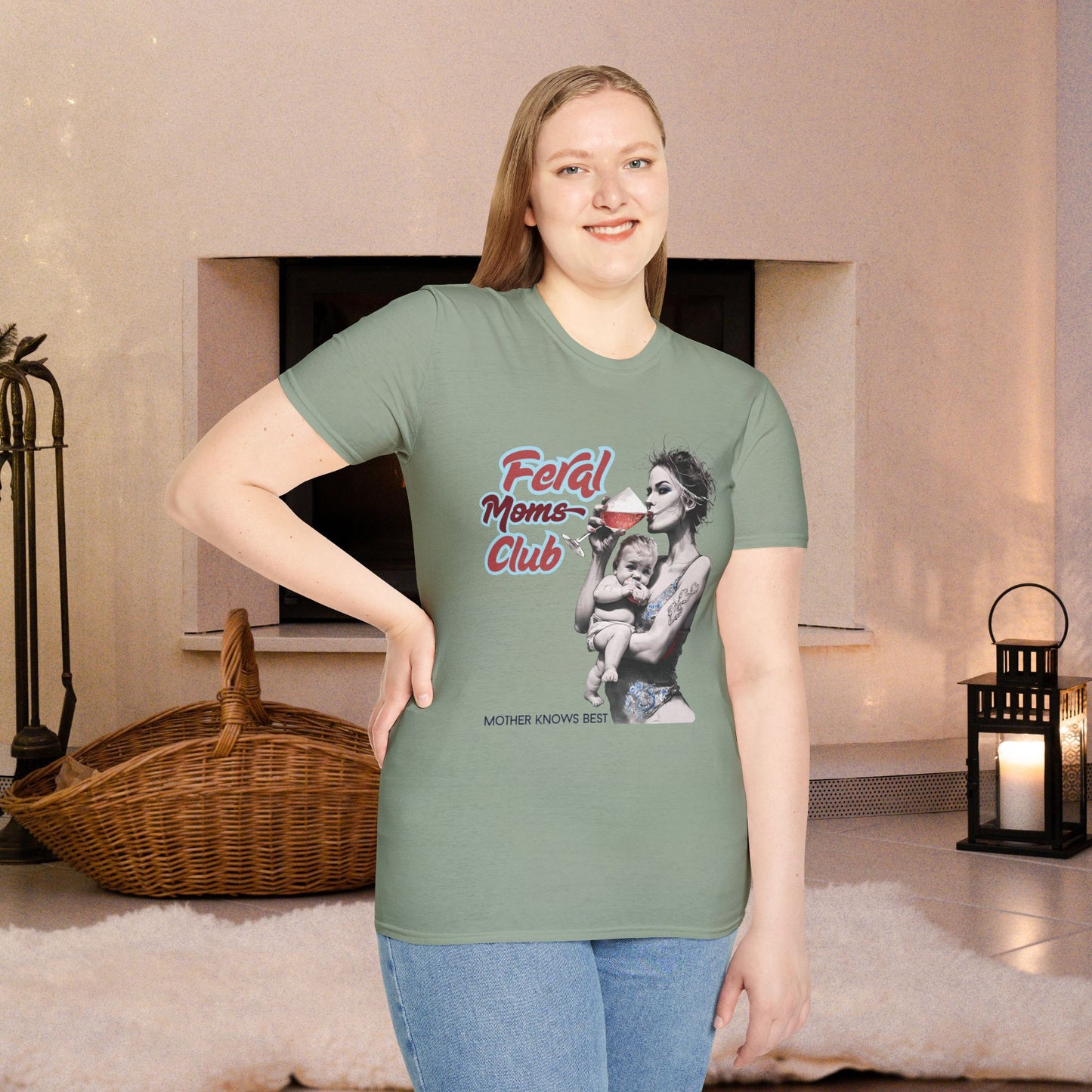 Feral Moms Club T-Shirt, Feral Mom Shirt, Mom Tshirt, Funny Mom T Shirt, Mom Shirt, Gift for Mom, Inappropriate Shirt for Her, Mom Meme Tee, Gift for Her
