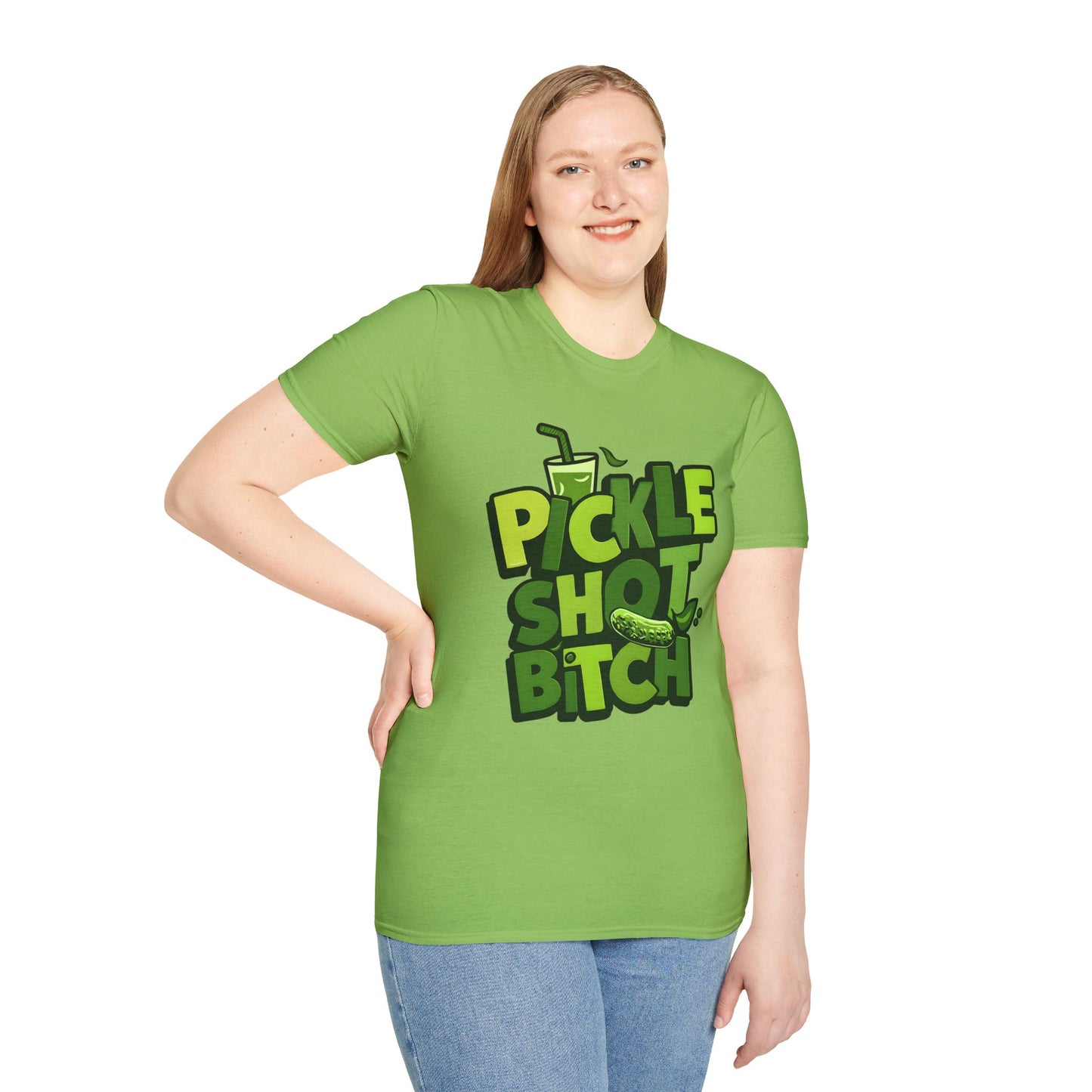 Pickle Shot Bitch T-Shirt, Pickle Shirt, Shot Tshirt, Fun Party T Shirt, Retro Bartender Shirt, Gift for Shot Lovers, Gift for Pickle Lover