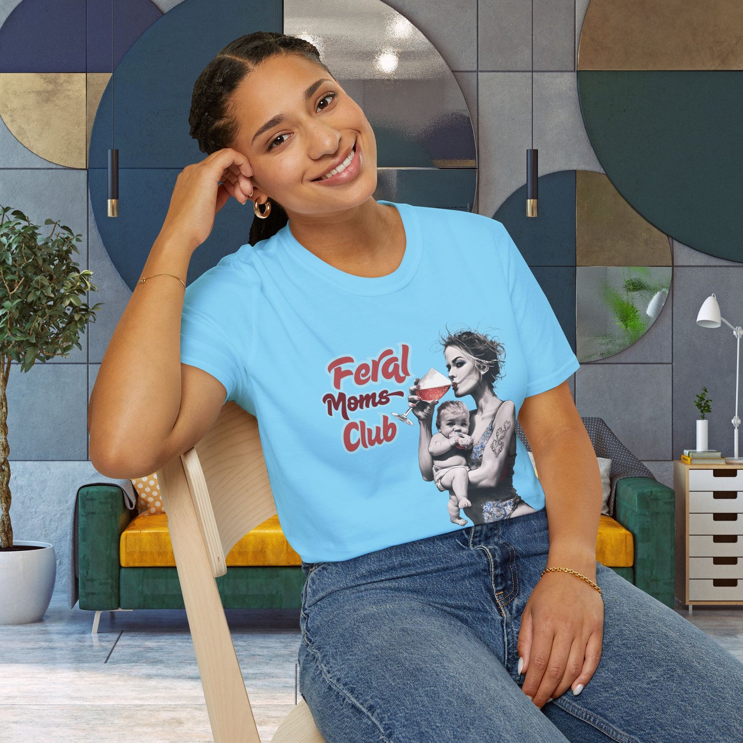 Feral Moms Club T-Shirt, Feral Mom Shirt, Mom Tshirt, Funny Mom T Shirt, Mom Shirt, Gift for Mom, Inappropriate Shirt for Her, Mom Meme Tee, Gift for Her