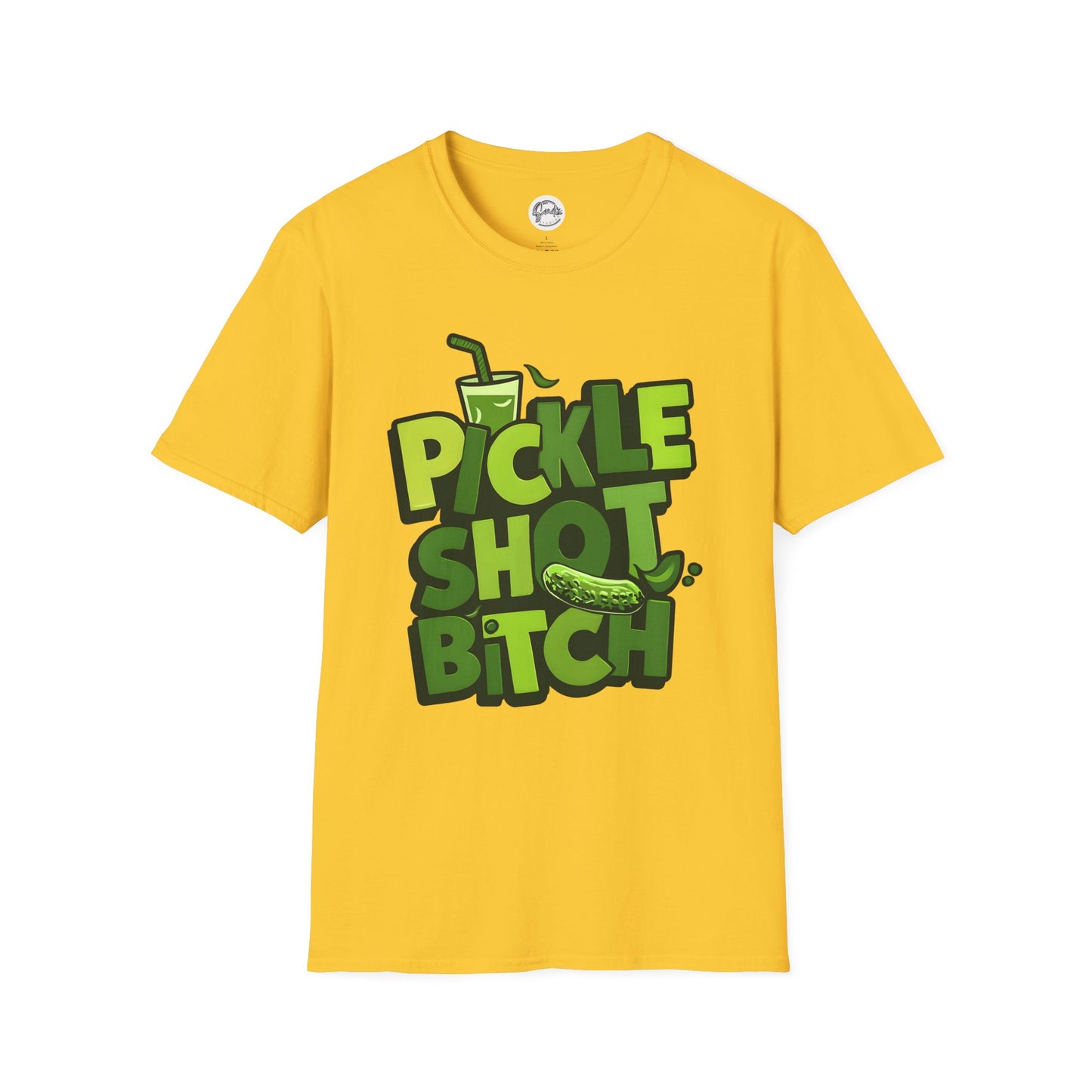 Pickle Shot Bitch T-Shirt, Pickle Shirt, Shot Tshirt, Fun Party T Shirt, Retro Bartender Shirt, Gift for Shot Lovers, Gift for Pickle Lover