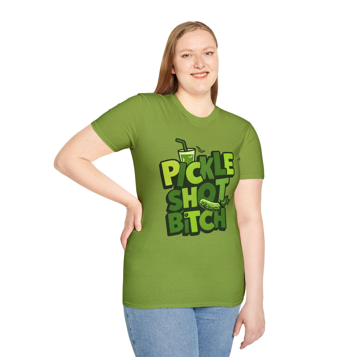 Pickle Shot Bitch T-Shirt, Pickle Shirt, Shot Tshirt, Fun Party T Shirt, Retro Bartender Shirt, Gift for Shot Lovers, Gift for Pickle Lover