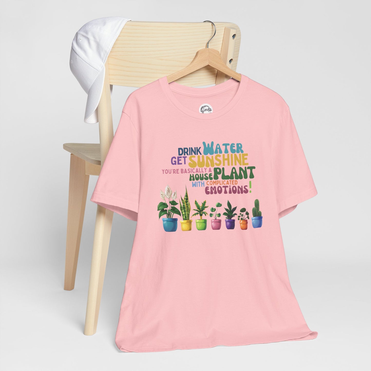Funny Shirt for Plant Lover, Humorous Healthy Lifestyle Shirt, Drink Water Tshirt, Get Sunshine T shirt, Houseplant Tee, Emotion T-shirt