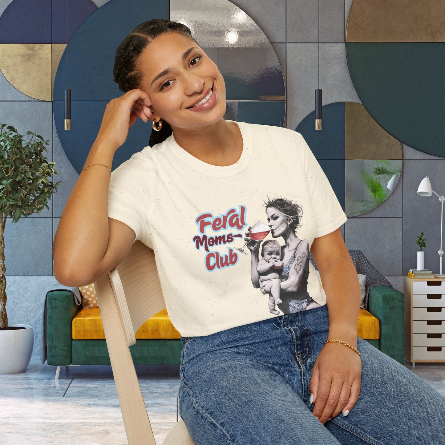 Feral Moms Club T-Shirt, Feral Mom Shirt, Mom Tshirt, Funny Mom T Shirt, Mom Shirt, Gift for Mom, Inappropriate Shirt for Her, Mom Meme Tee, Gift for Her
