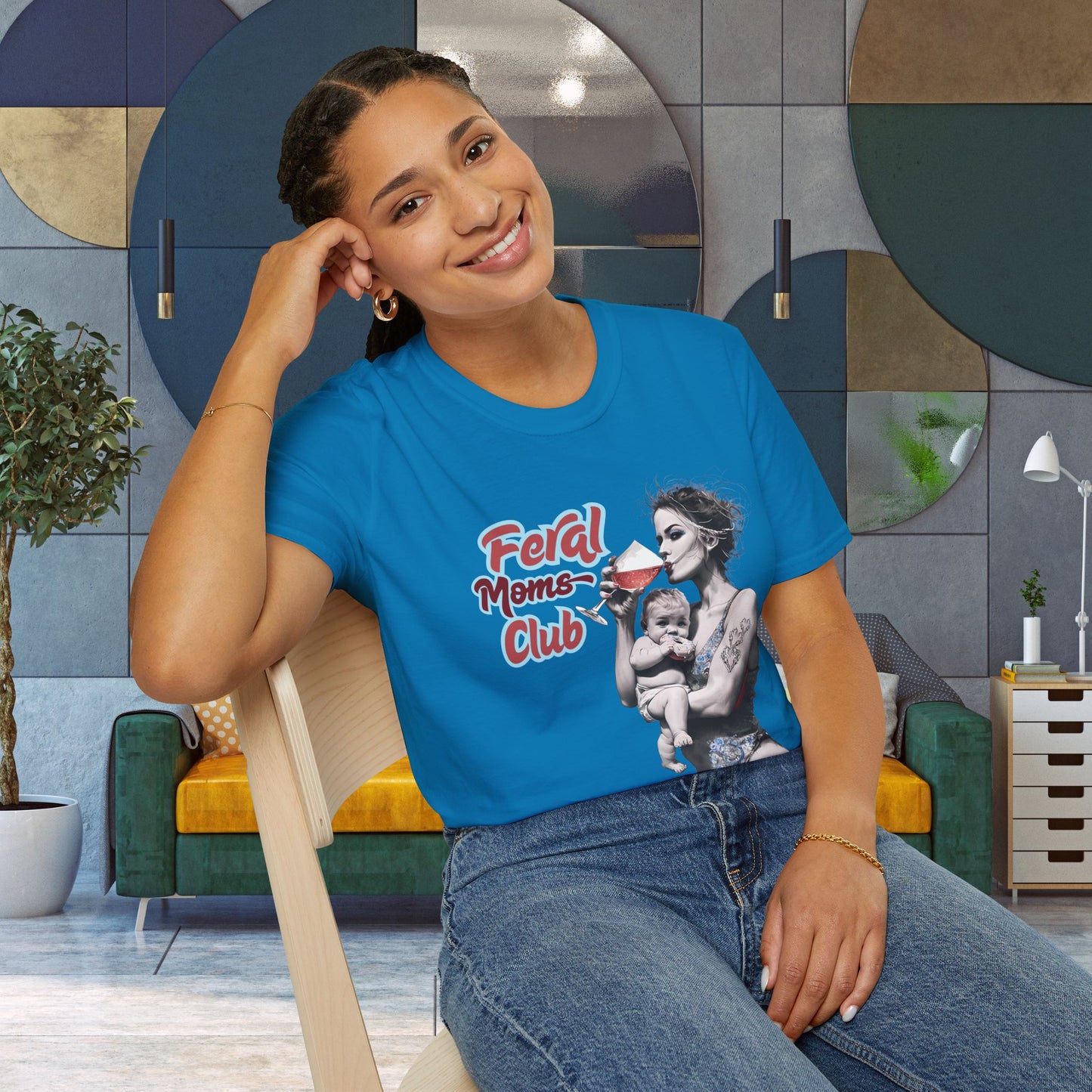 Feral Moms Club T-Shirt, Feral Mom Shirt, Mom Tshirt, Funny Mom T Shirt, Mom Shirt, Gift for Mom, Inappropriate Shirt for Her, Mom Meme Tee, Gift for Her